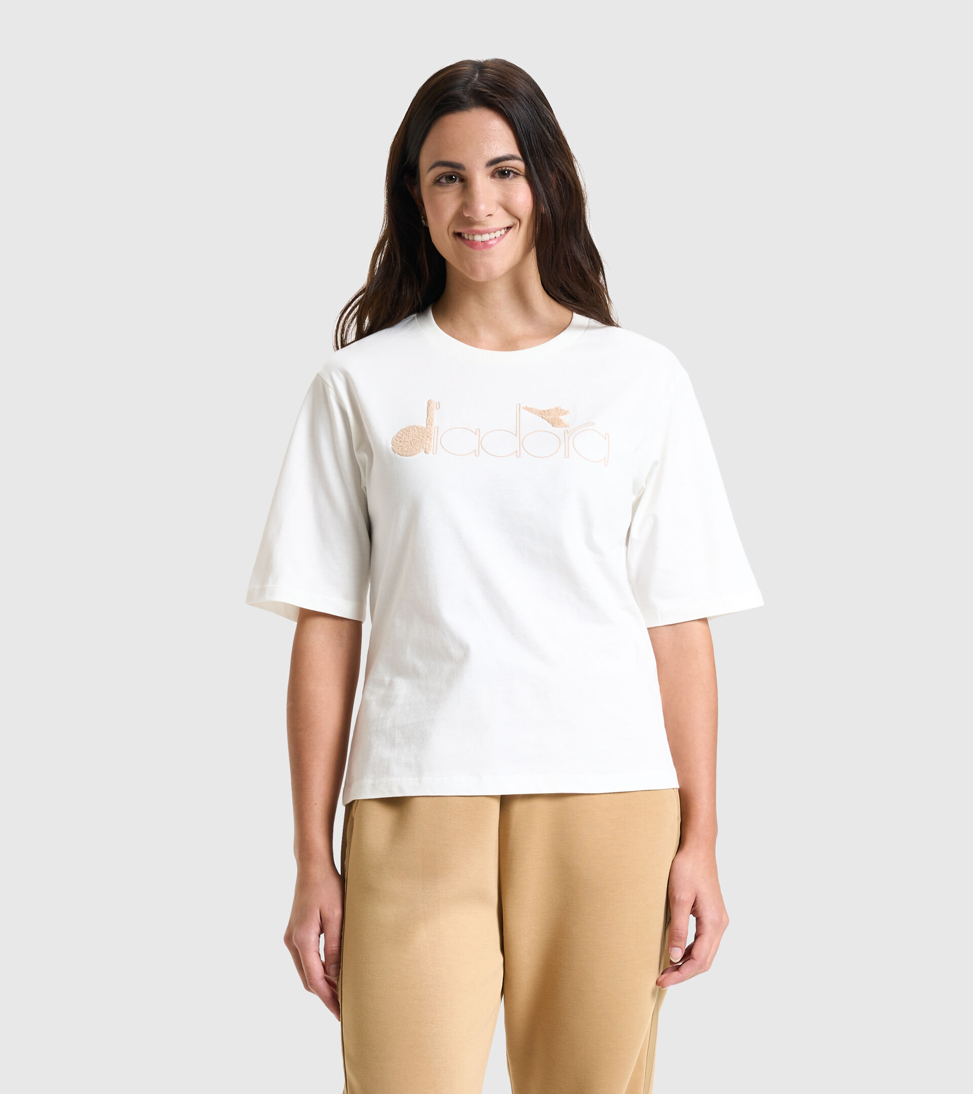 T-Shirt - Damen L. T-SHIRT SS URBANITY MARSHMALLOW WEISS - Diadora