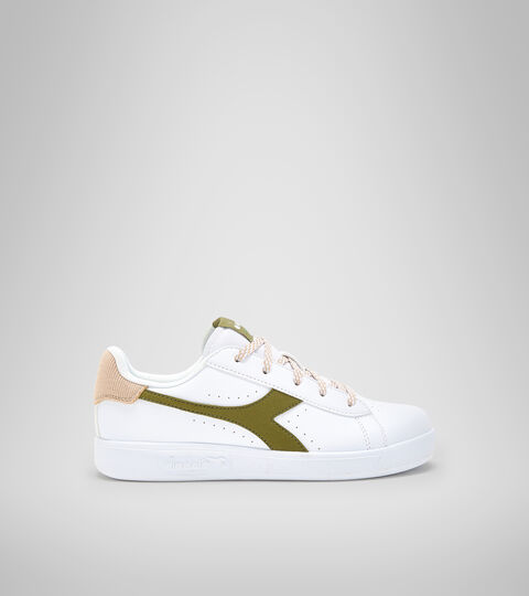 Sports shoes - Youth 8-16 years GAME P ACE GS WHITE/AVOCADO - Diadora