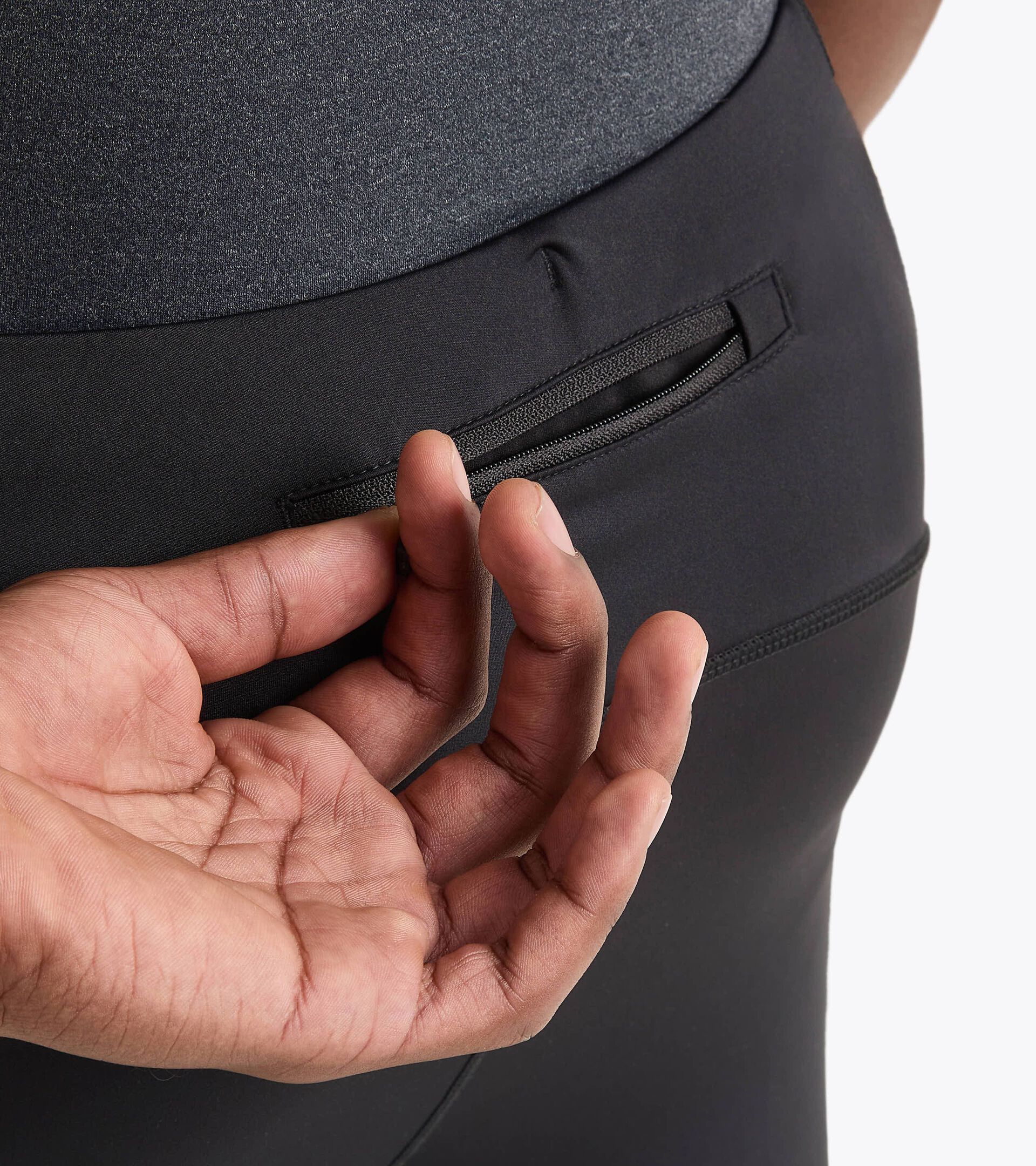 WInter running tights - Men’s TIGHTS RUN CREW BLACK - Diadora