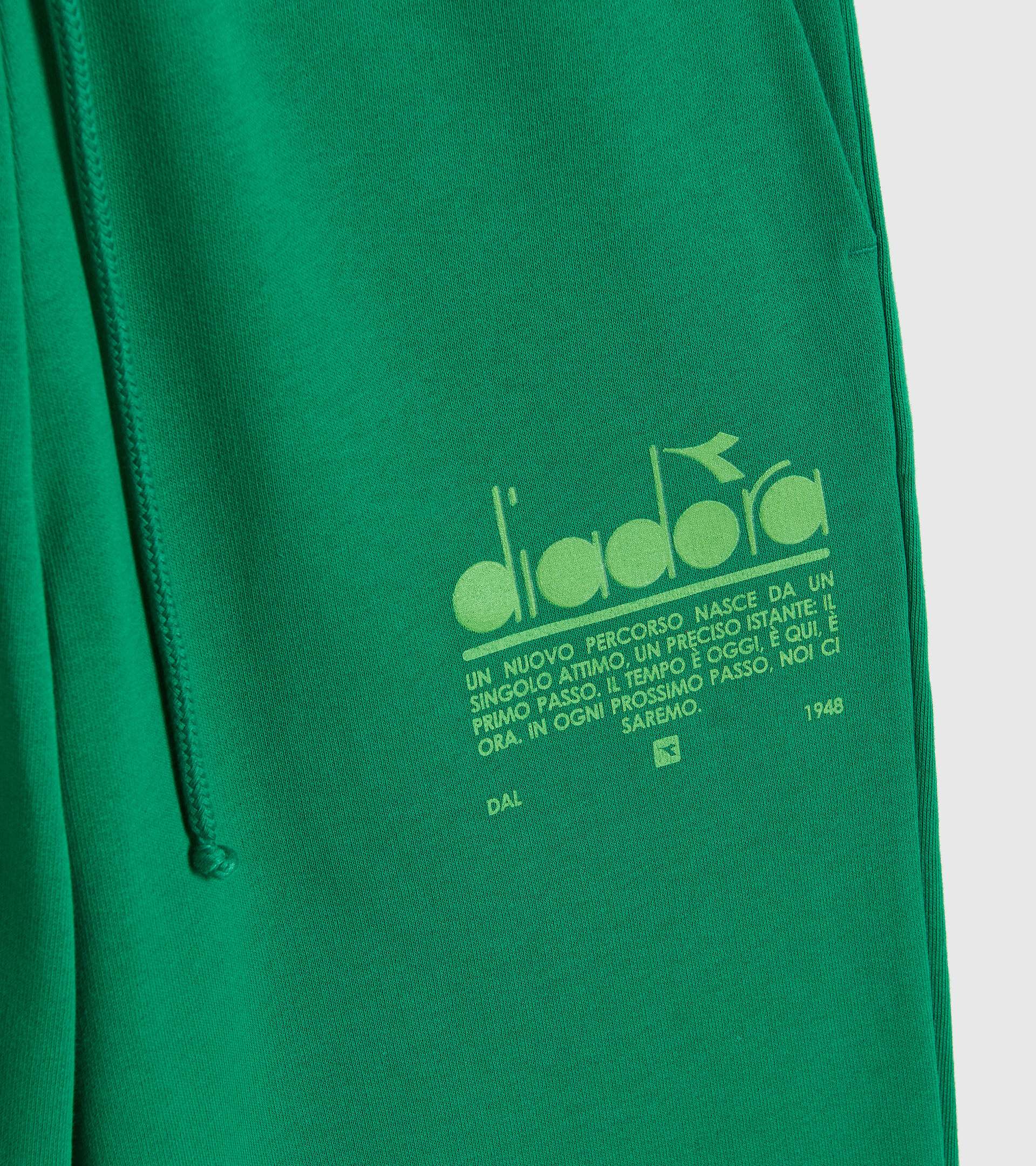 Organic cotton joggers - Unisex PANT MANIFESTO JOLLY GREEN - Diadora