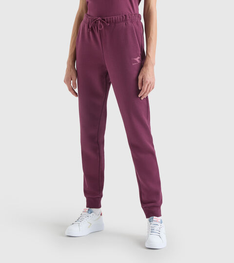 Sports trousers - Women L.PANTS CUFF CORE AFRICAN VIOLET - Diadora