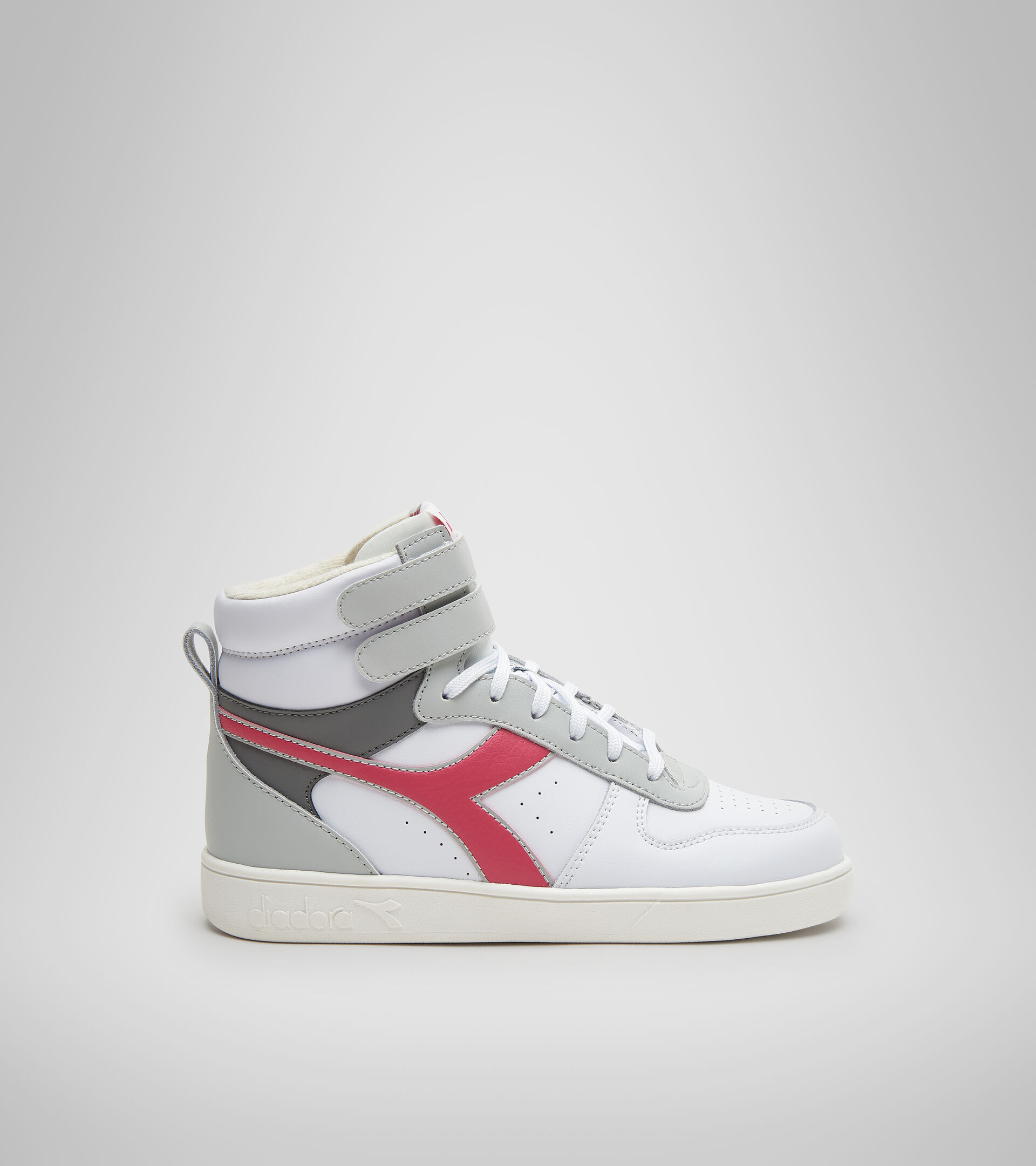 Sports shoes - Youth 8-16 years MAGIC BASKET MID GS WHT/FROST GRY/RASPBERRY SORBET - Diadora