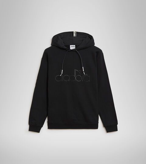 HOODIE DIADORA HD, BLACK Hooded sweatshirt - Unisex HOODIE DIADORA HD BLACK - Diadora