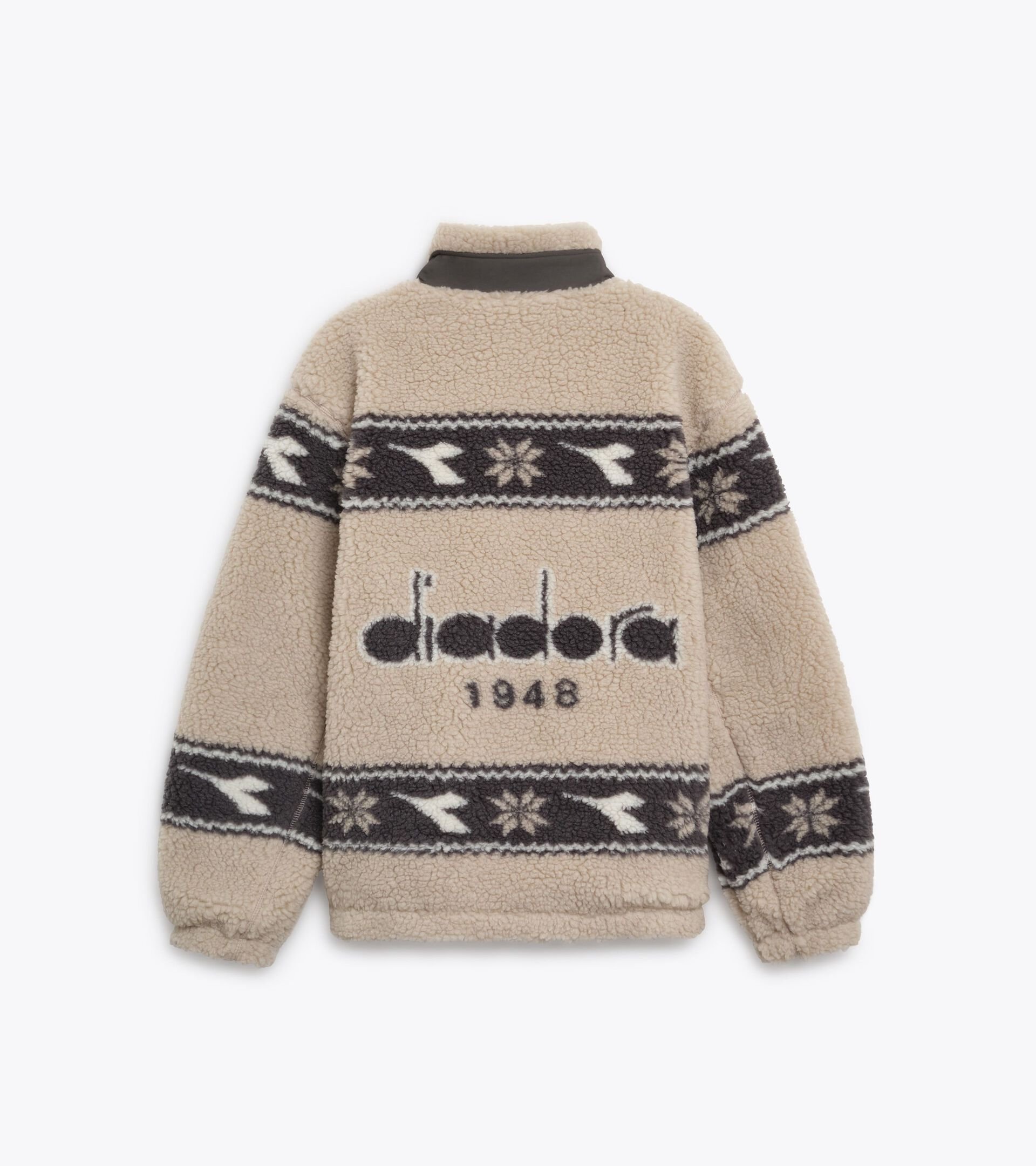 Chaqueta de punto polar - En exclusiva online y en Cortina Store - Para todos los g&eacute;neros POLAR FLEECE JACKET BEIGE - Diadora