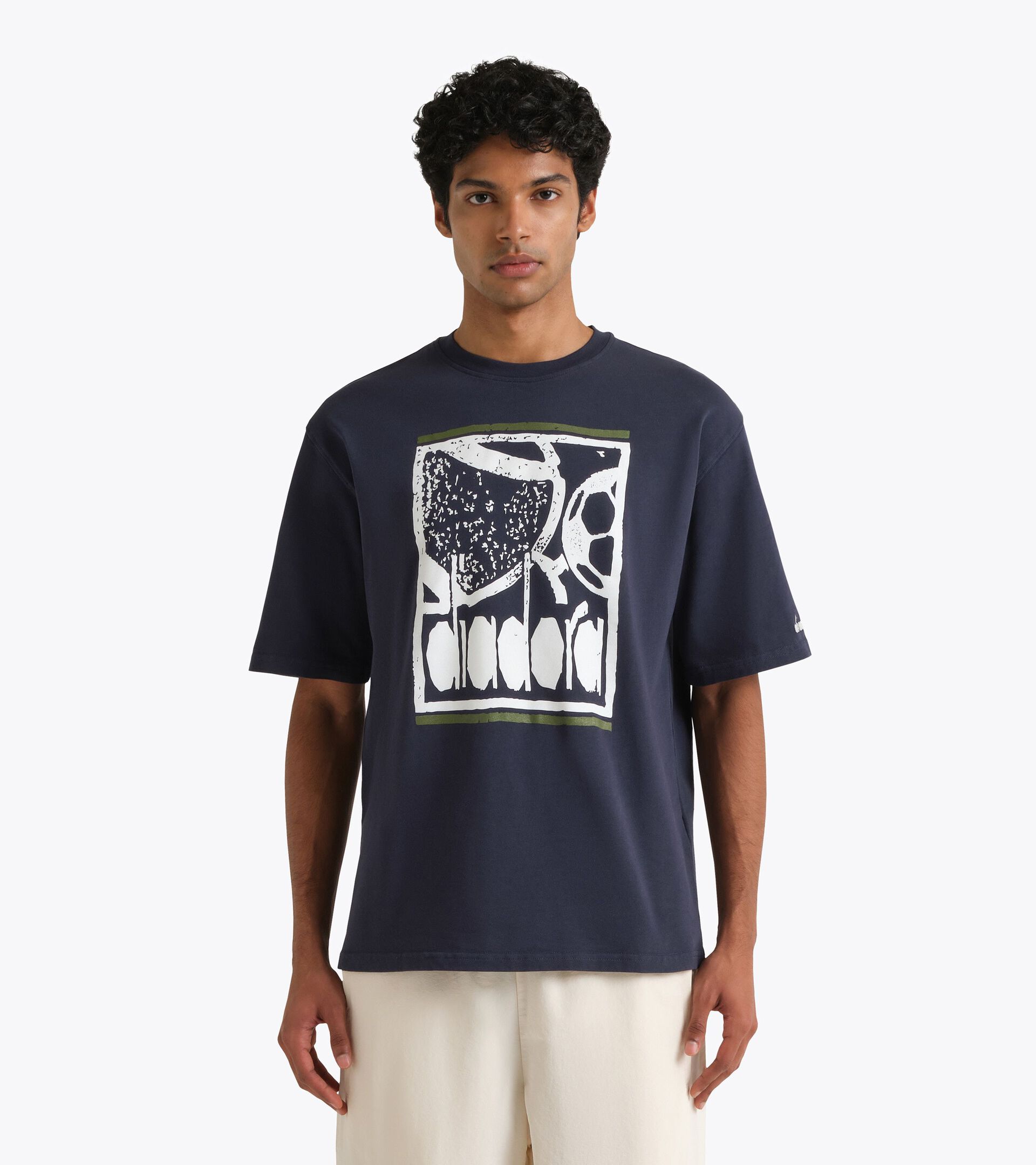 Legacy T-shirt - Made In Italy - All-gender T-SHIRT SS LEGACY I BLUE DENIM - Diadora