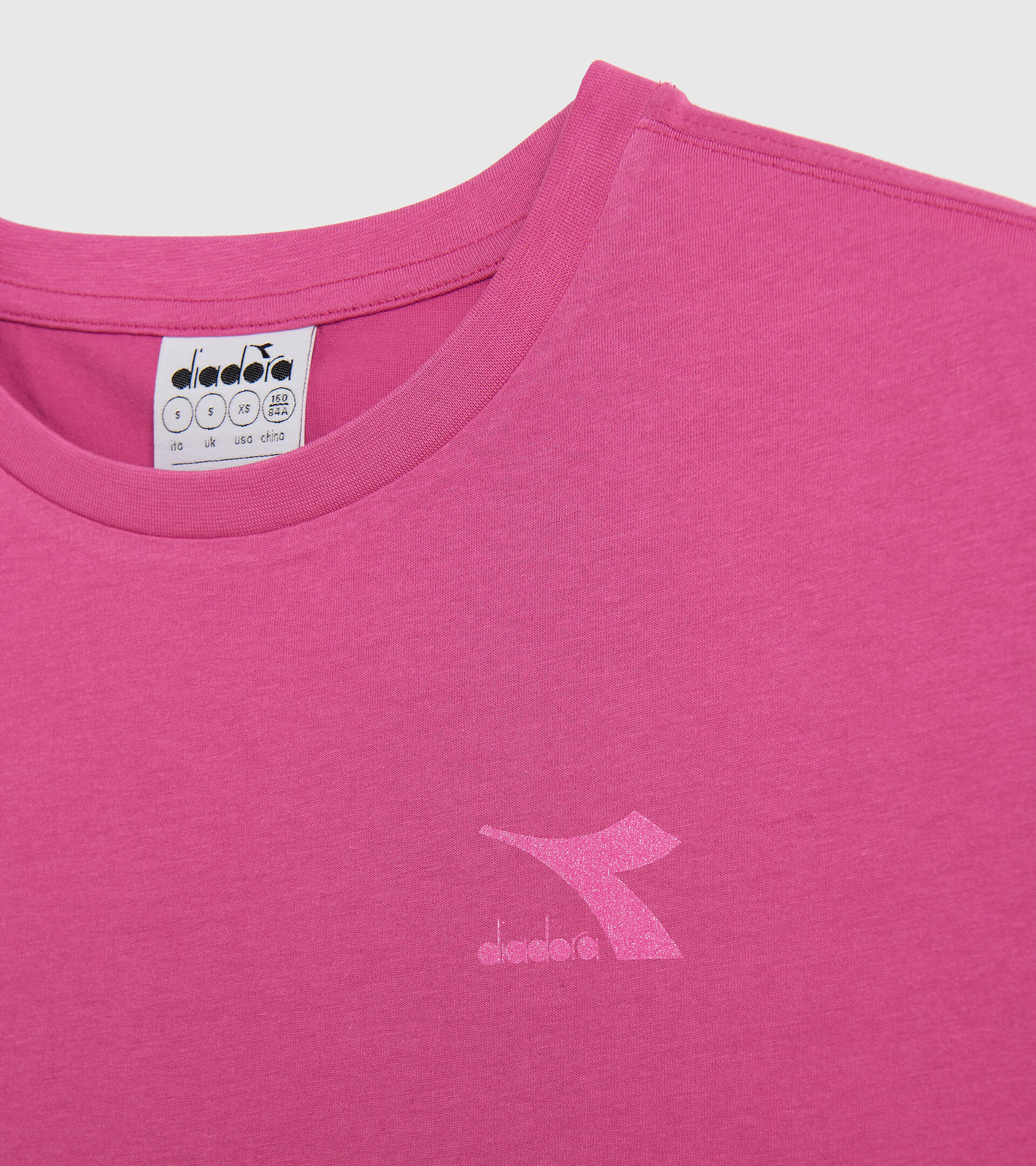 Cotton sports T-shirt - Women L.T-SHIRT SS CHROMIA PINK IBIS - Diadora