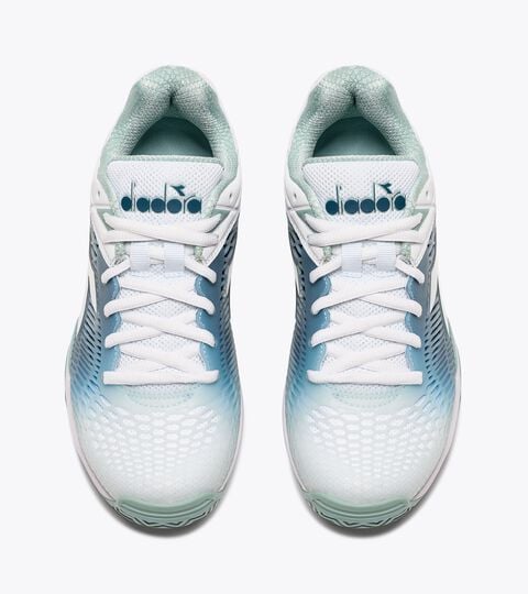 Zapatillas de tenis para terrenos duros o de tierra batida - Mujer SPEED COMPETITION 7+ W AG WHITE/SURF SPRAY/LEGION BLUE - Diadora