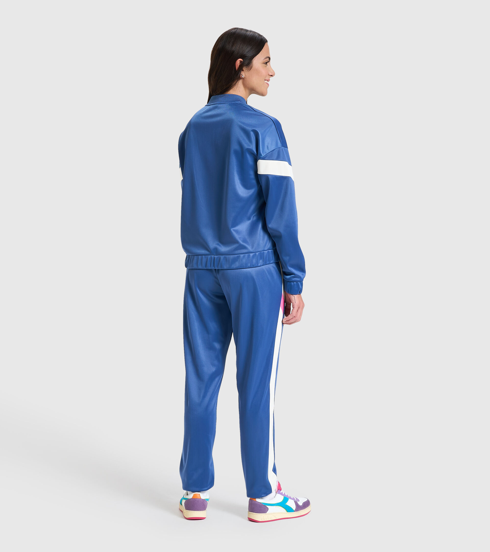 Tracksuit - Women L.TRACKSUIT FZ CHROMIA BIJOU BLUE - Diadora