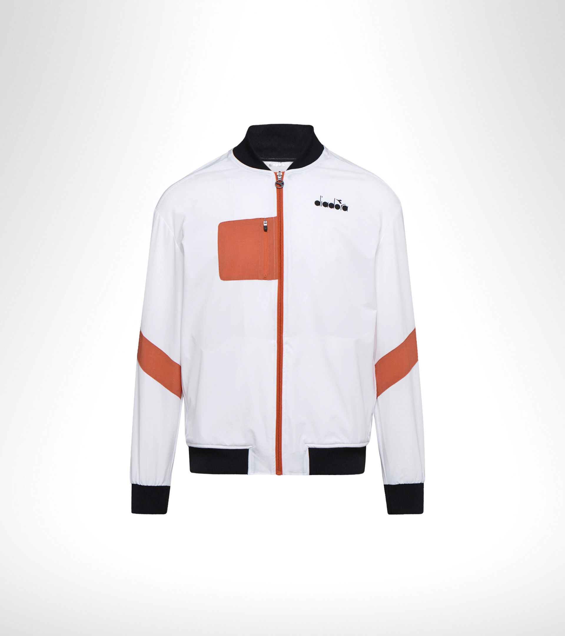 Tennis jacket - Men FZ JACKET CHALLENGE OPTICAL WHITE - Diadora