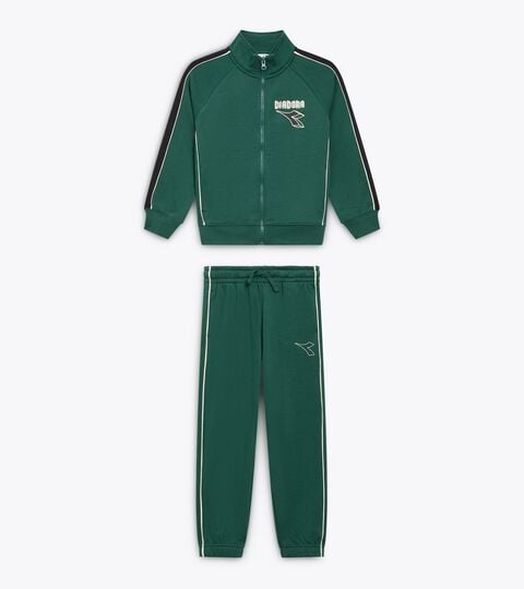 JB. TRACKSUIT FZ LOGO (BR), RAIN FOREST Tracksuit made with brushed fleece - Boy
 JB. TRACKSUIT FZ LOGO (BR) RAIN FOREST - Diadora