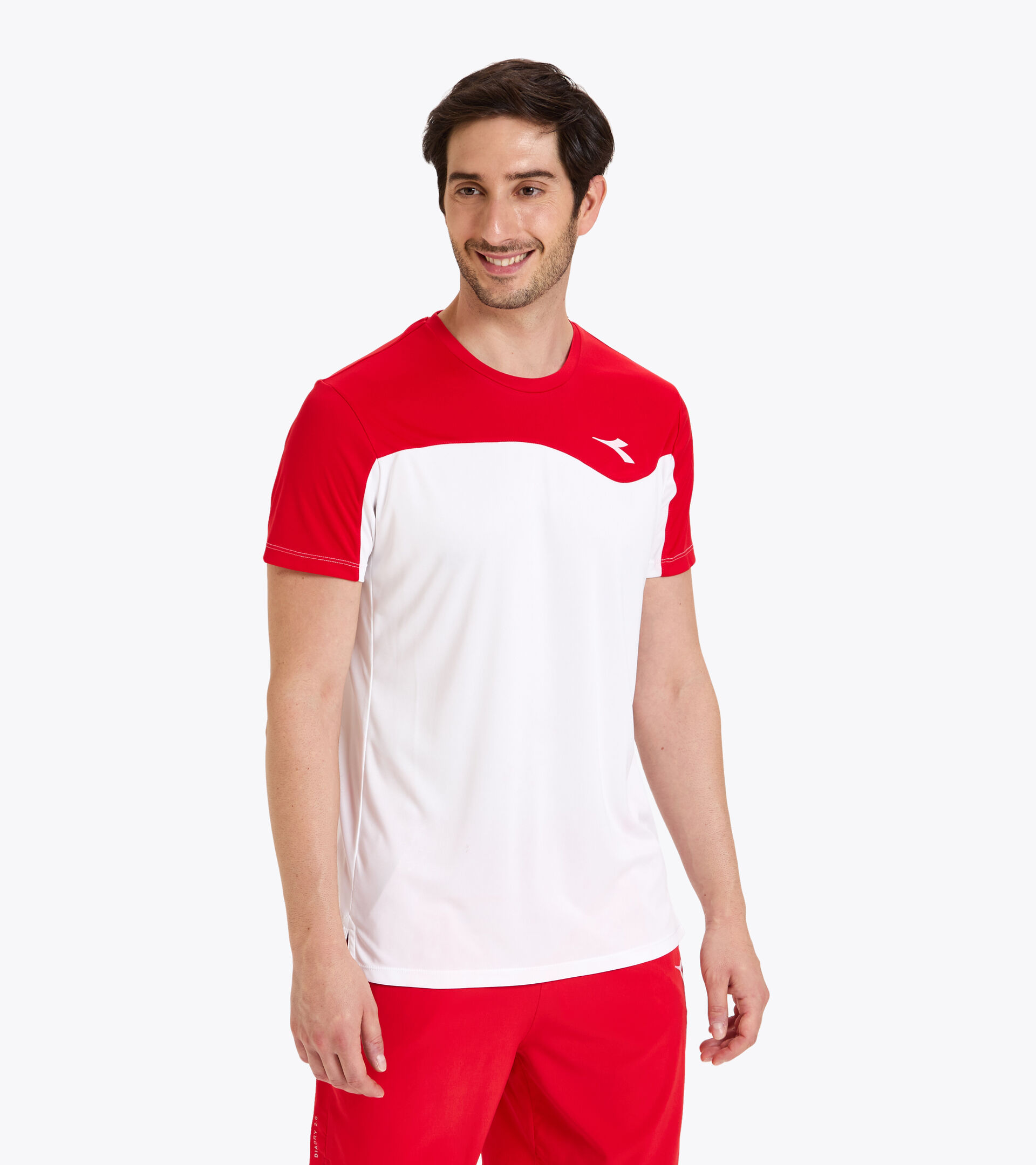 T-shirt da tennis - Uomo T-SHIRT TEAM TOMATO RED - Diadora