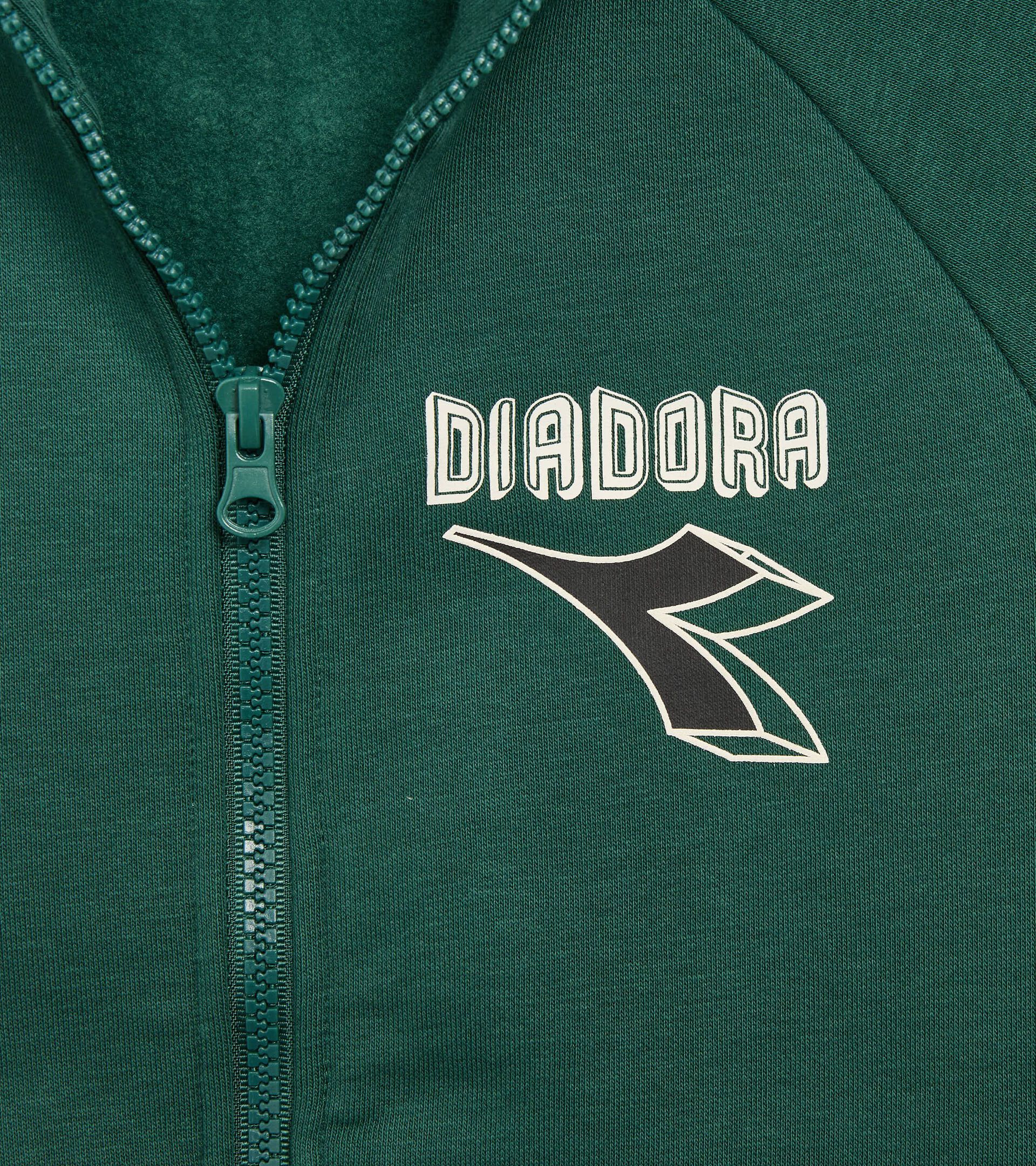 Tracksuit made with brushed fleece - Boy
 JB. TRACKSUIT FZ LOGO (BR) RAIN FOREST - Diadora