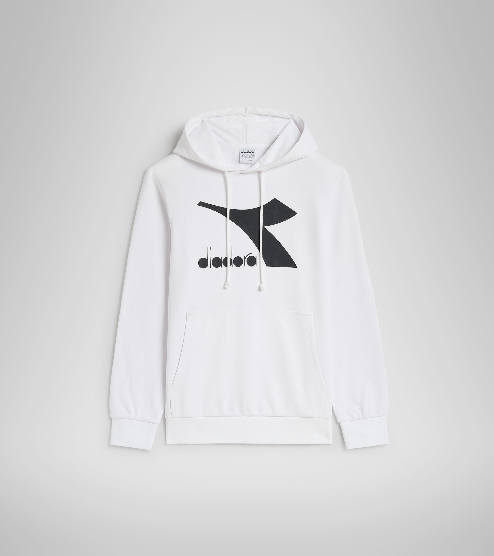 Cotton hoodie - Men HOODIE CHROMIA OPTICAL WHITE - Diadora