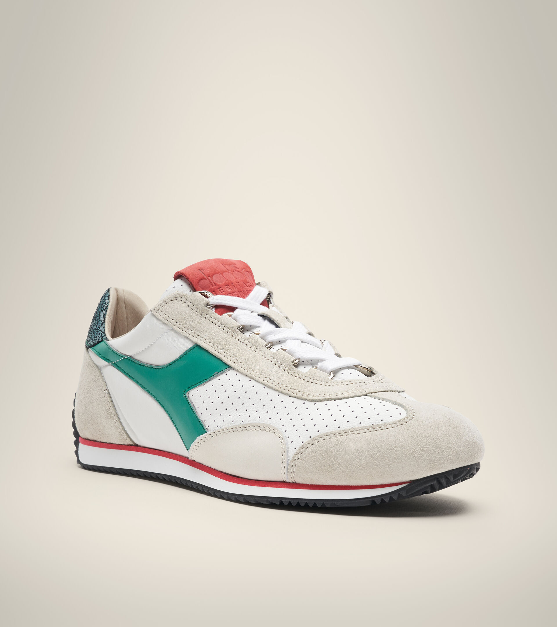 Made in Italy Heritage Shoe - Men EQUIPE ITALIA WHITE/GREENLAKE - Diadora