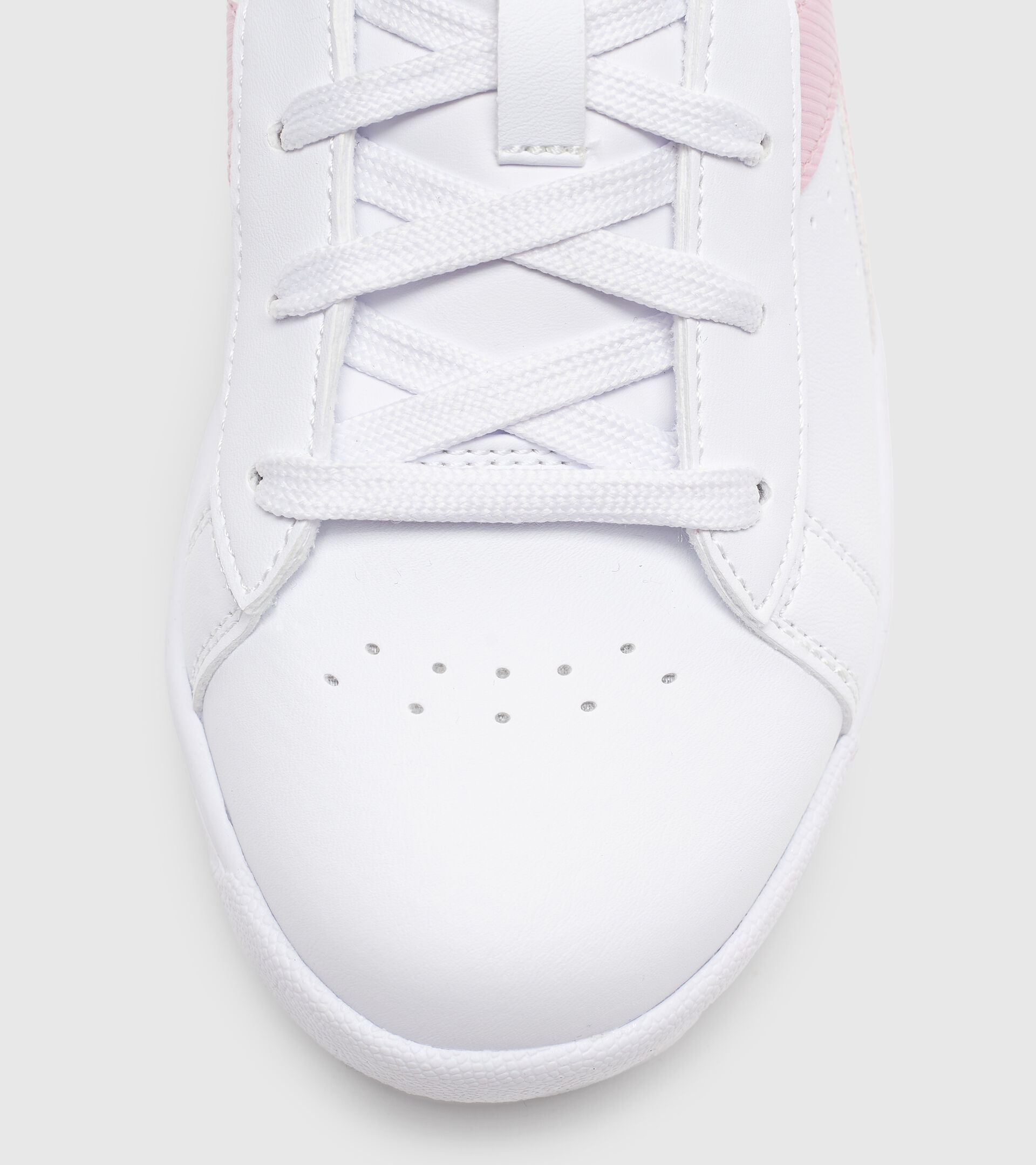 Sports shoes - Youth 8-16 years GAME P GS GIRL WHITE/RASPBERRY SORBET - Diadora
