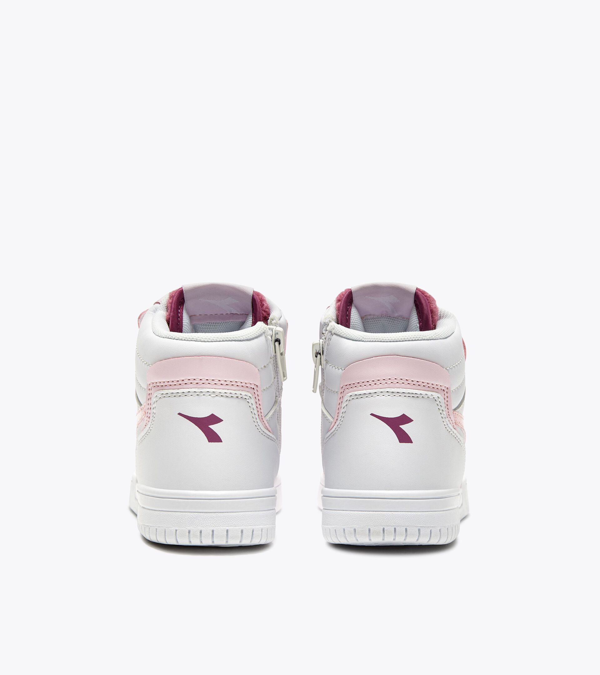 Sports shoes - Girls - 4 to 8 years old
 RAPTOR MID GIRL FLUFFY PS WHITE/RED VIOLET - Diadora