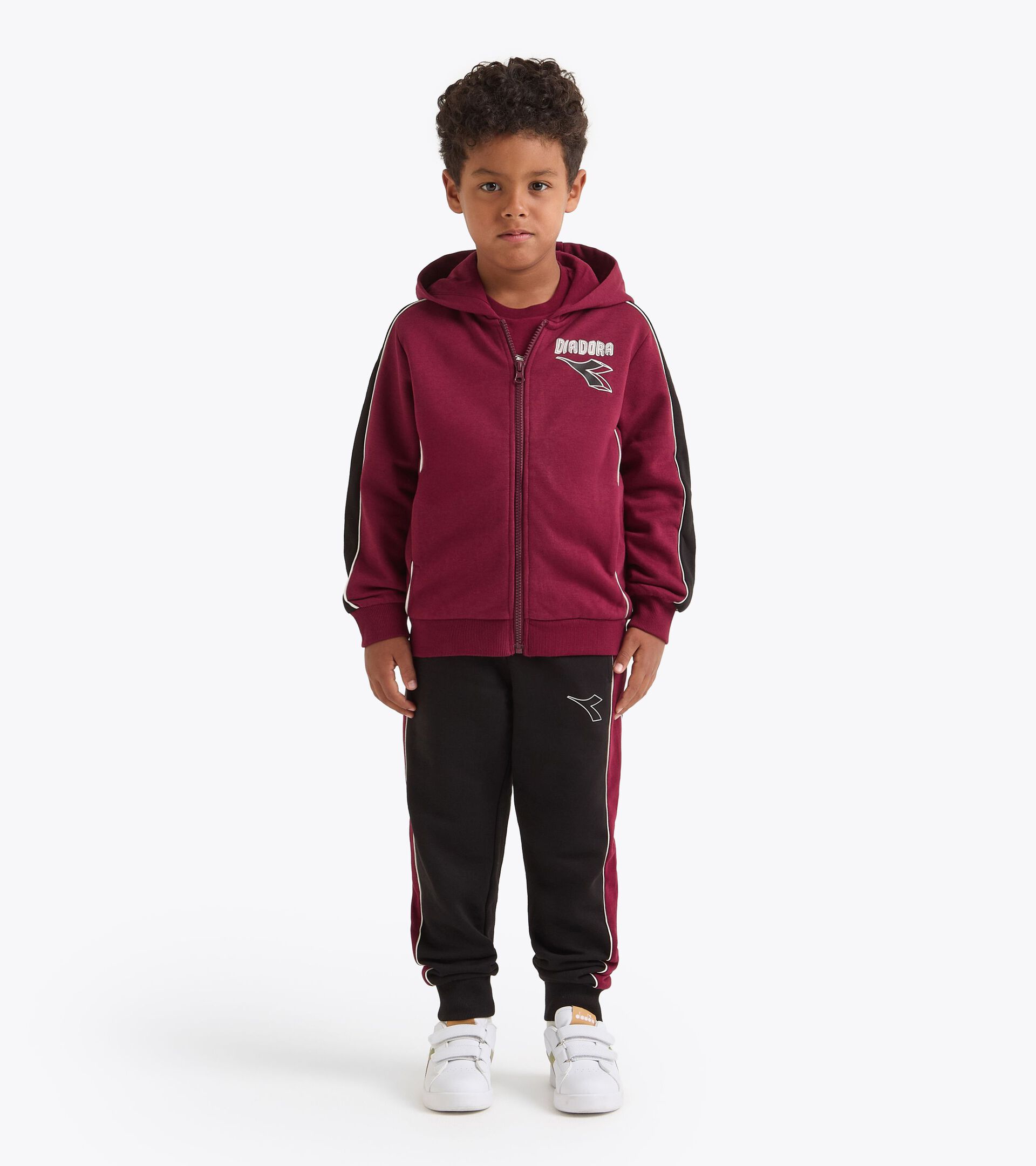 Tracksuit - Boys
 JB. TRACKSUIT HD FZ LOGO (BR) EMPIRE RED - Diadora