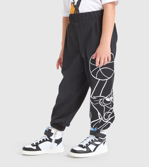Cotton terrycloth joggers - Kids JU.JOGGER PANT WB BLACK - Diadora