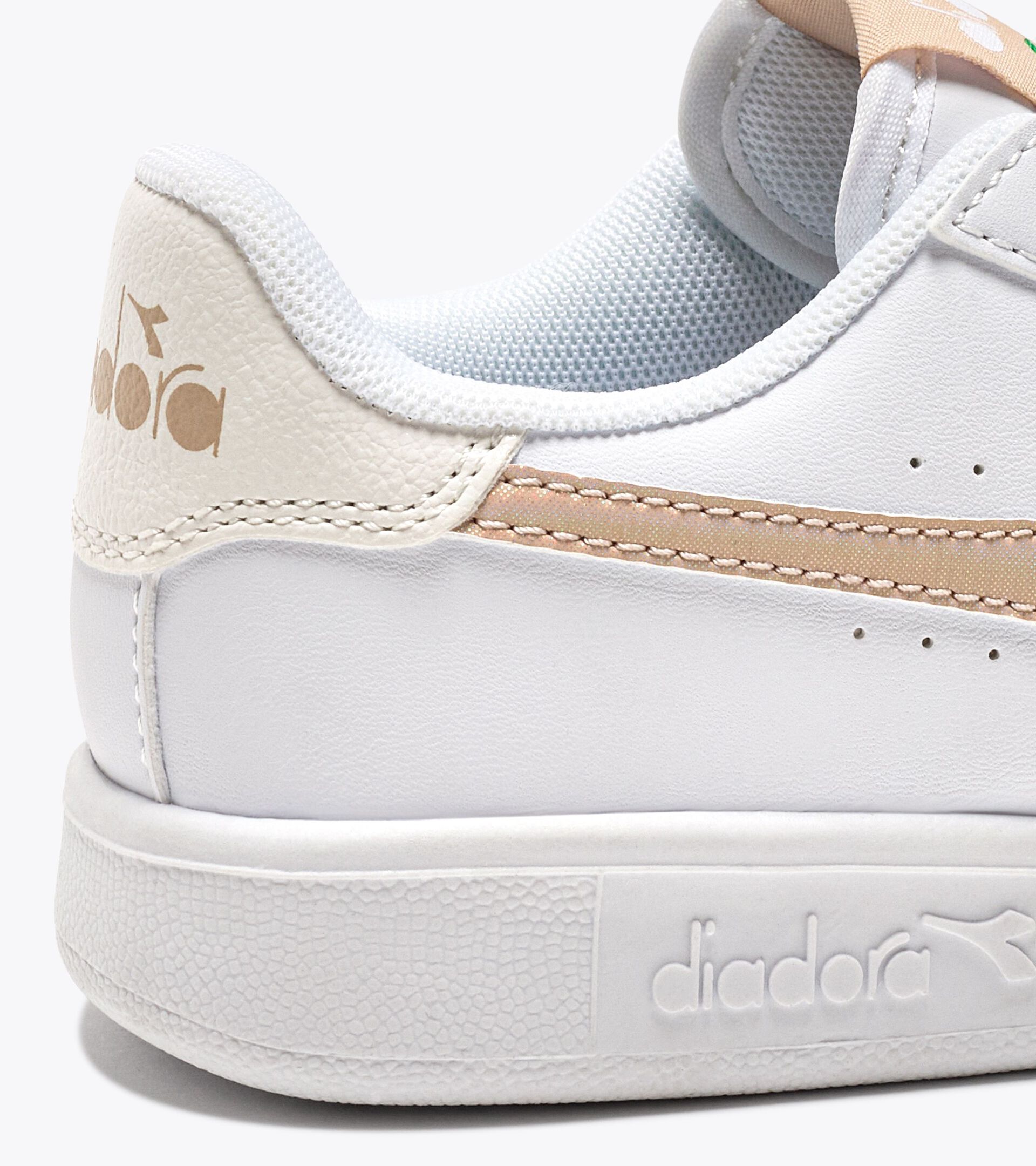 Sports shoes - Kids 4-8 years GAME P PS GIRL WHITE/WHISPER PINK - Diadora