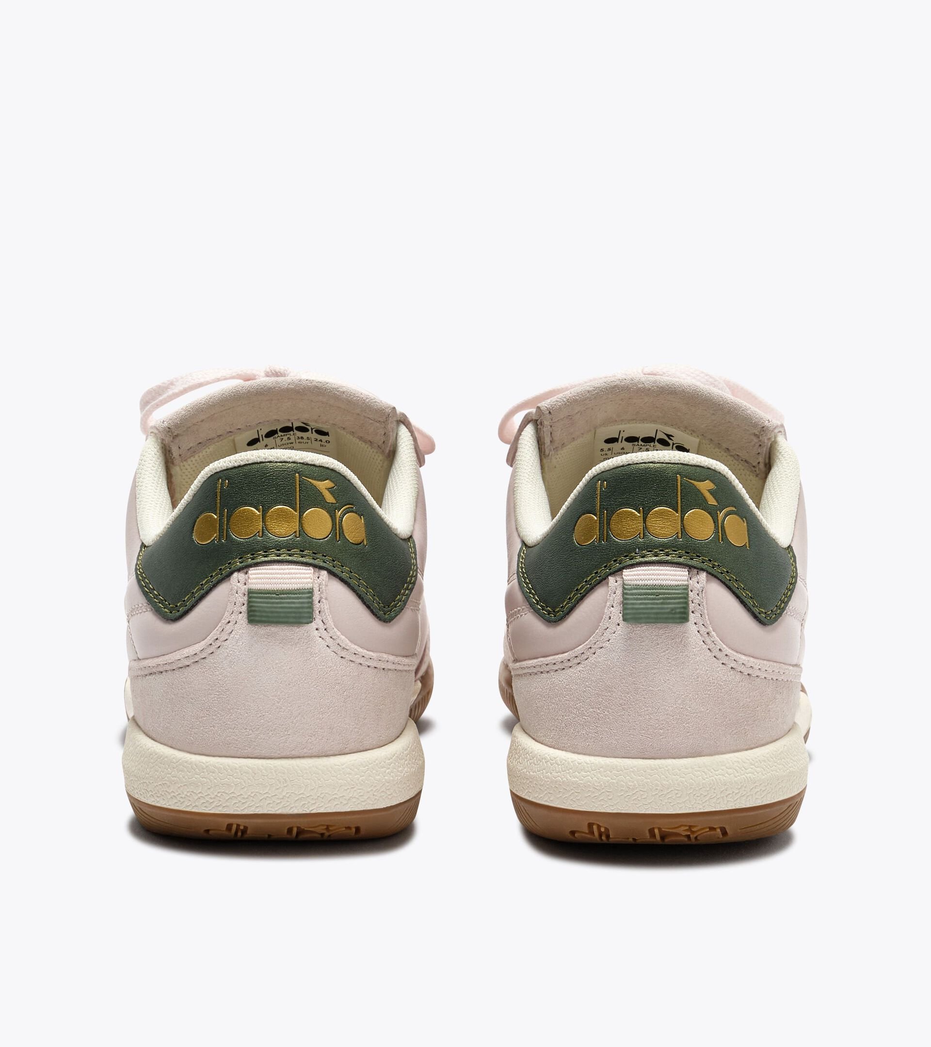 Terrace-style Leather Sneakers - All-gender GOLD INDOOR METAL PINK BABY - Diadora