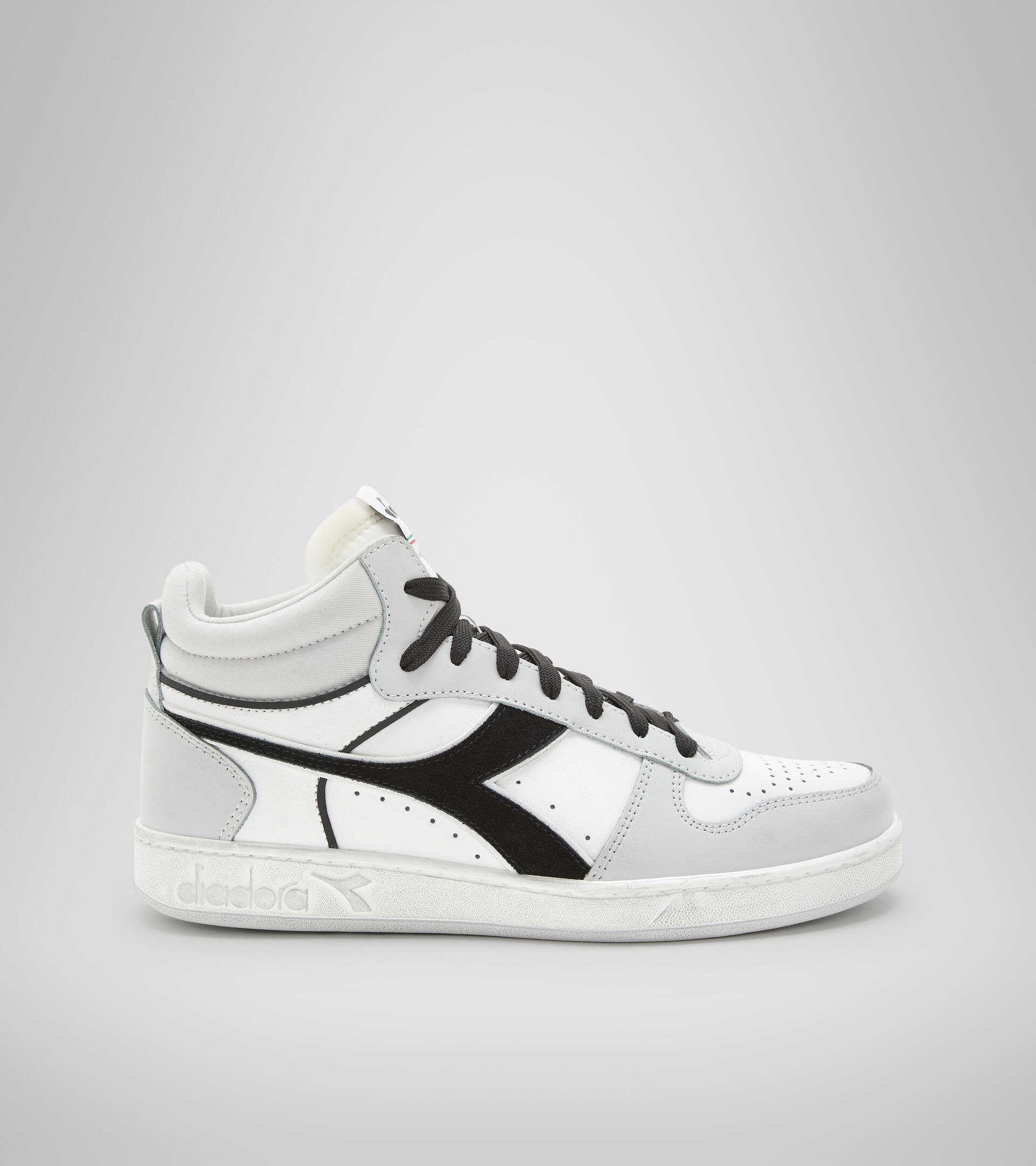 Zapatillas deportivas - Unisex MAGIC BASKET DEMI CUT ICONA LEATHER BLANCO/GRIS ROCA - Diadora