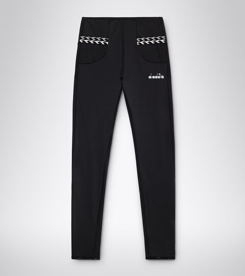 L. HW RUNNING TIGHTS, BLACK Running leggings - Women L. HW RUNNING TIGHTS BLACK - Diadora