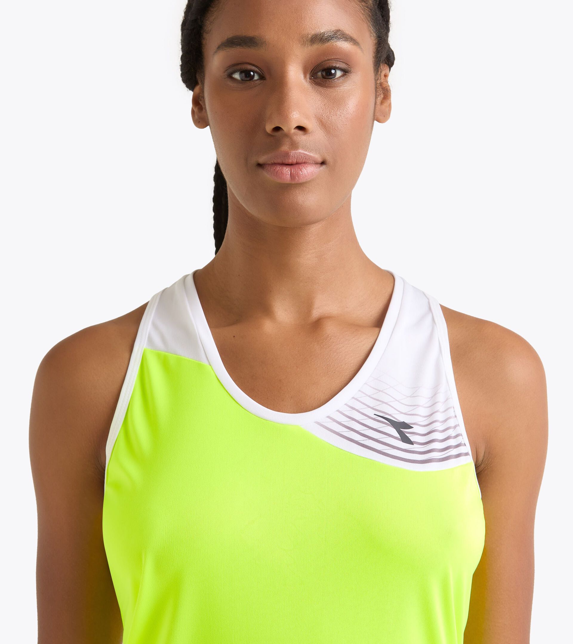 Tennis Tank Top - Women L. TANK COURT FLUO YELLOW DD - Diadora