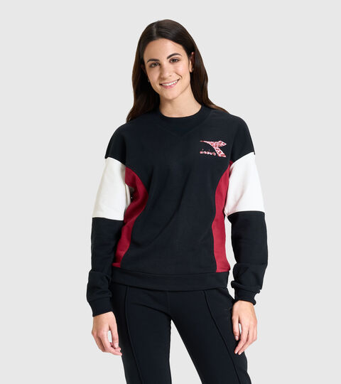 Crew-neck sweatshirt - Women L.SWEATSHIRT CREW LUSH BLACK - Diadora