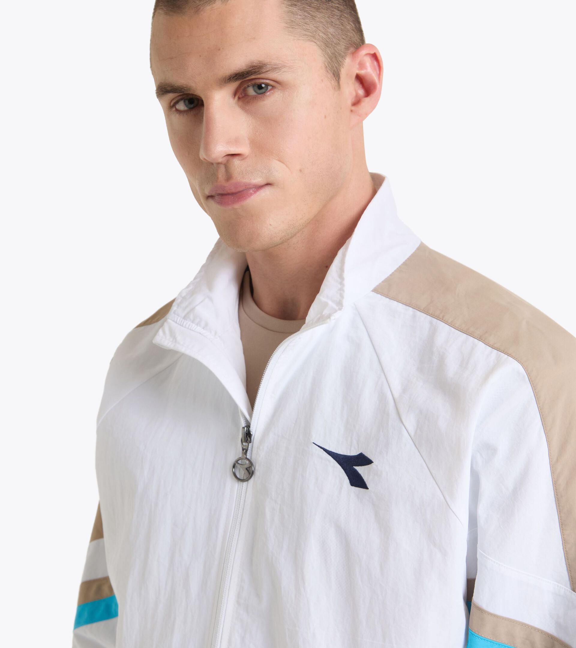 Chaqueta de tenis - Competición - Para todos los géneros U. TRACK JACKET ICON BLANCO VIVO - Diadora