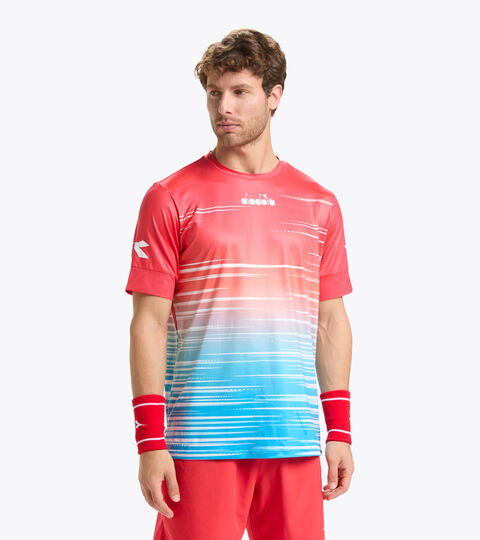 T-shirt da tennis - Uomo SS T-SHIRT ICON LAGUNA SUNRISE - Diadora