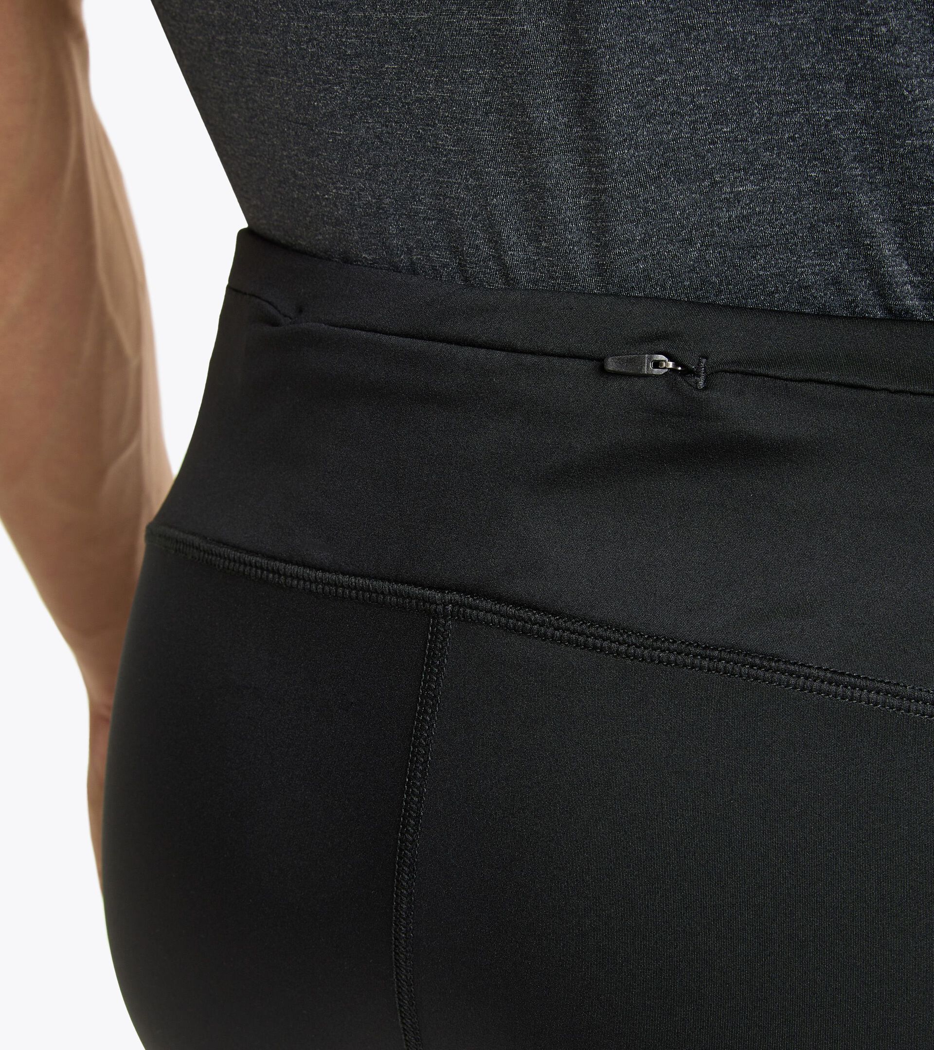 3/4 leggings pants - Men 3/4 TIGHTS RUN CREW BLACK - Diadora