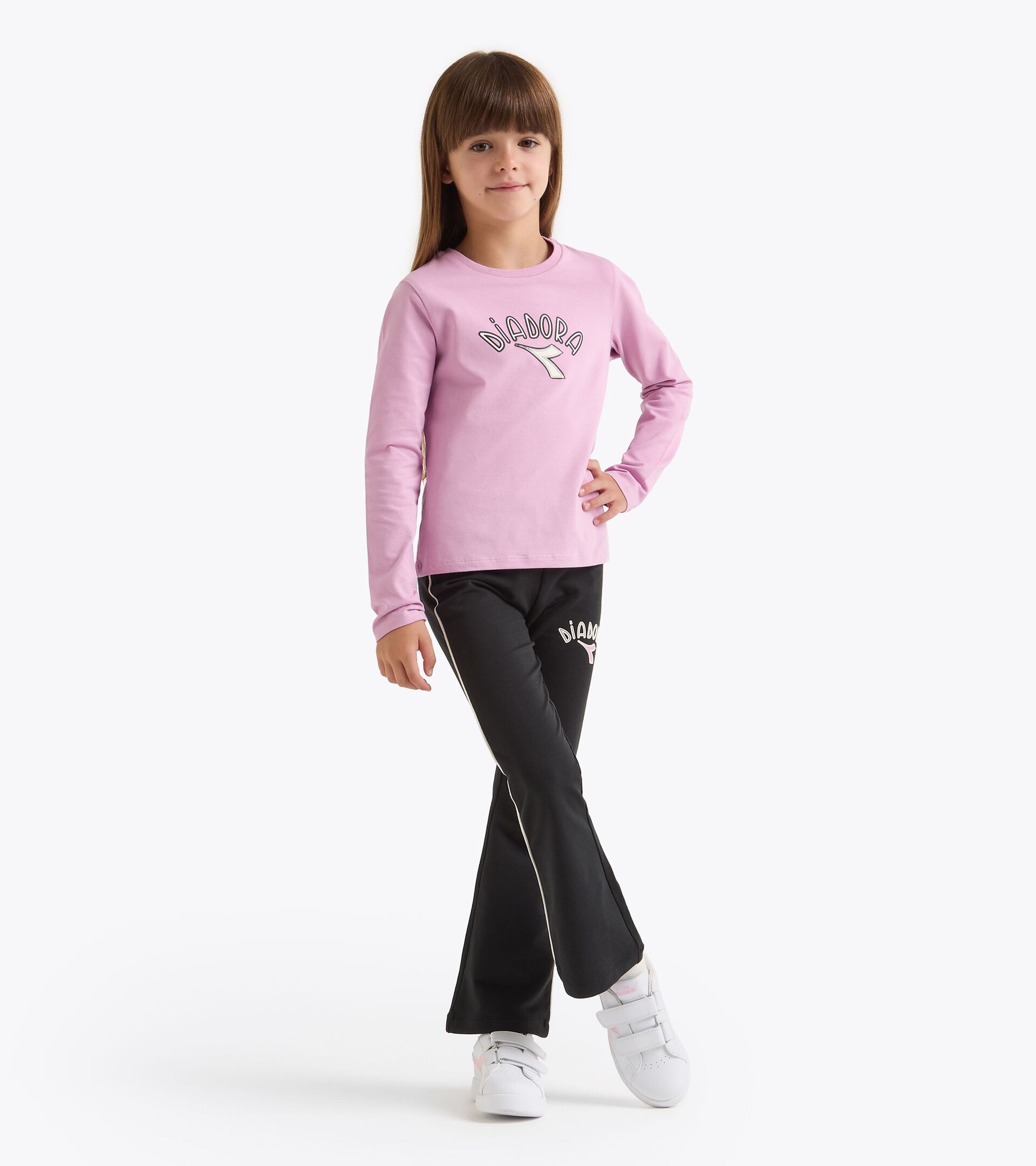 Mallas elásticas - Niña/Adolescente
 JG. LEGGINGS LOGO NEGRO - Diadora
