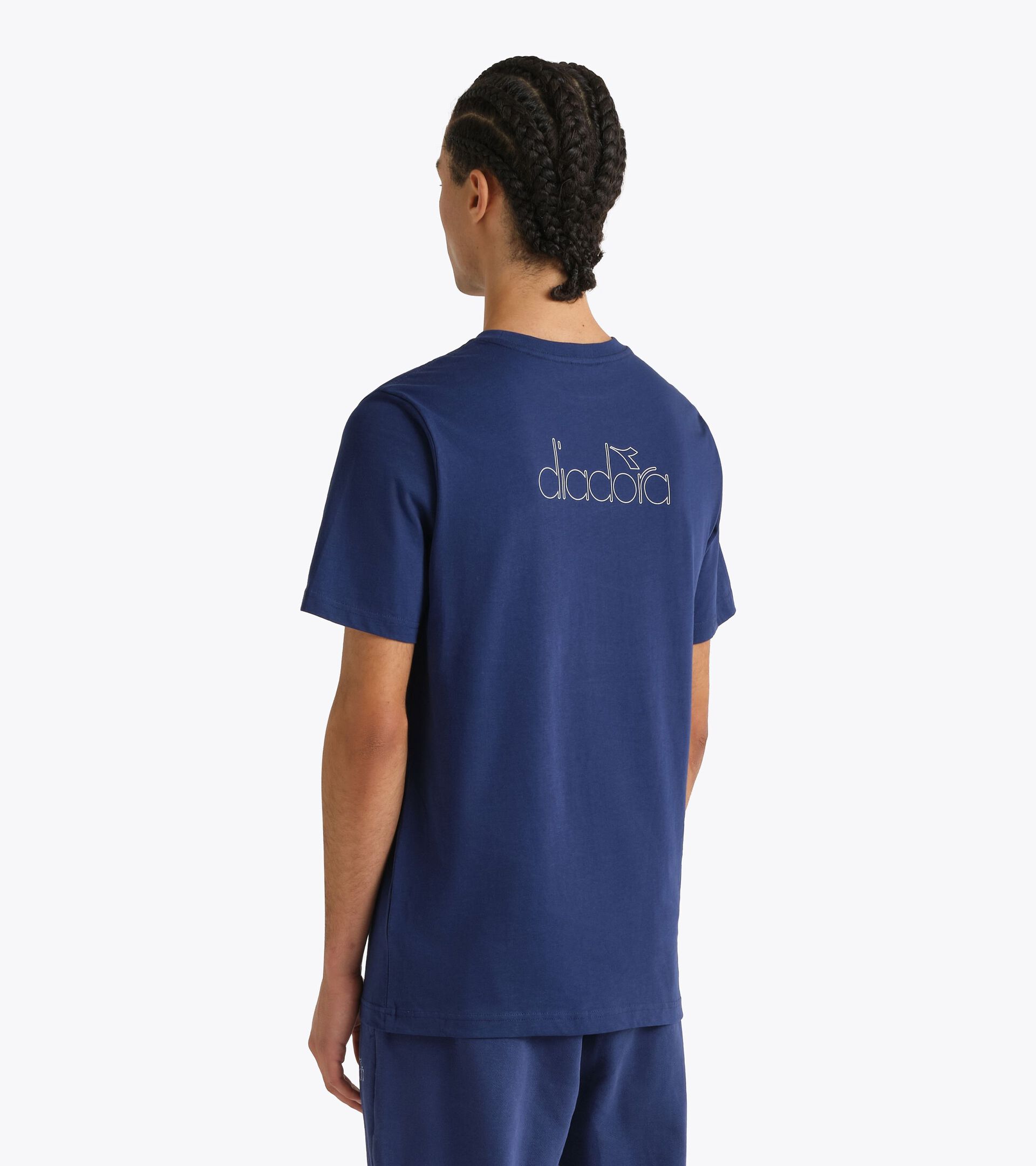 T-Shirt Logo - Herren
 T-SHIRT SS LOGO EXC. I BLAU BAUERNROSE - Diadora