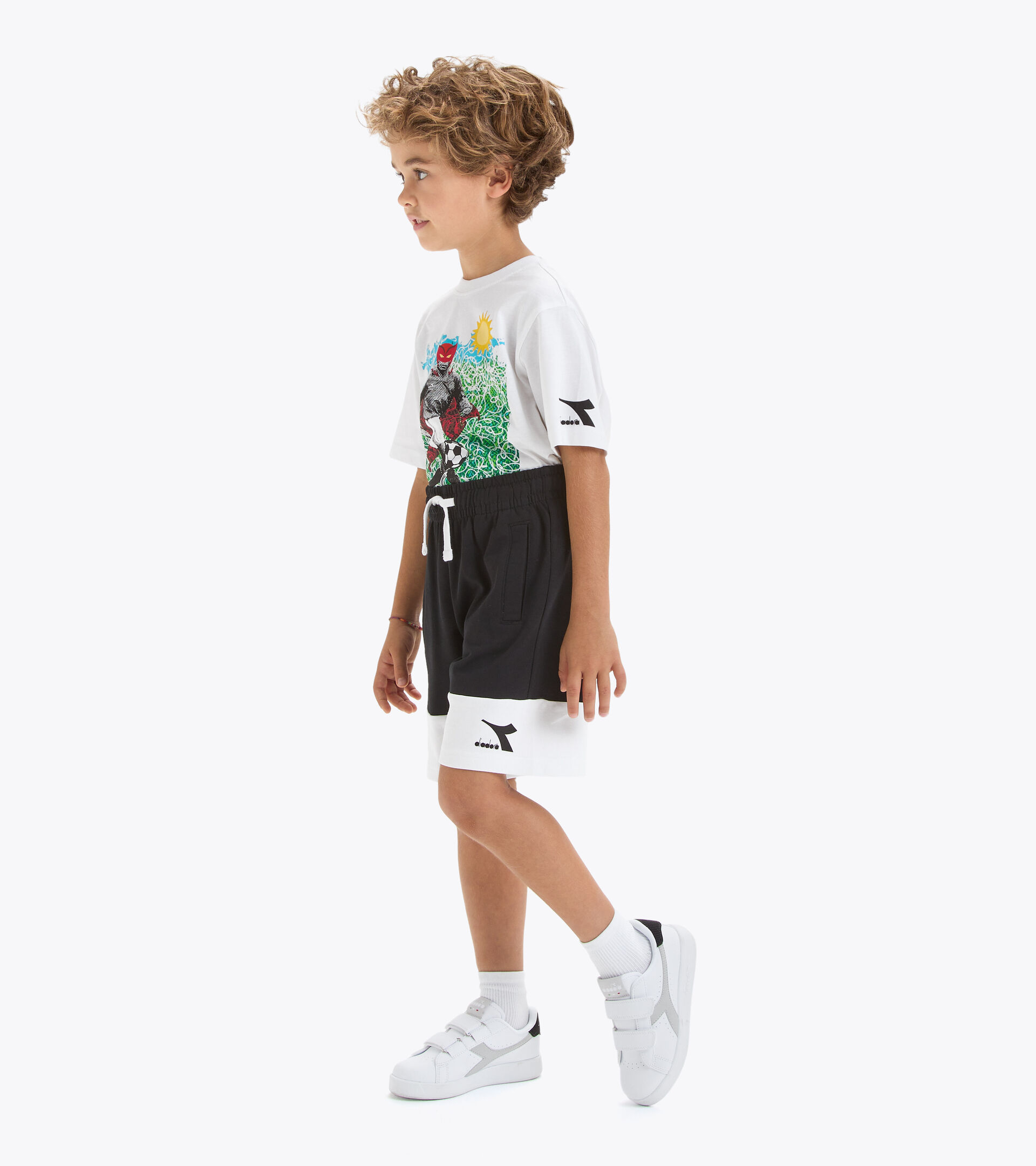 Sporty bermuda shorts - Boys JB.BERMUDA BOUNCE BLACK - Diadora