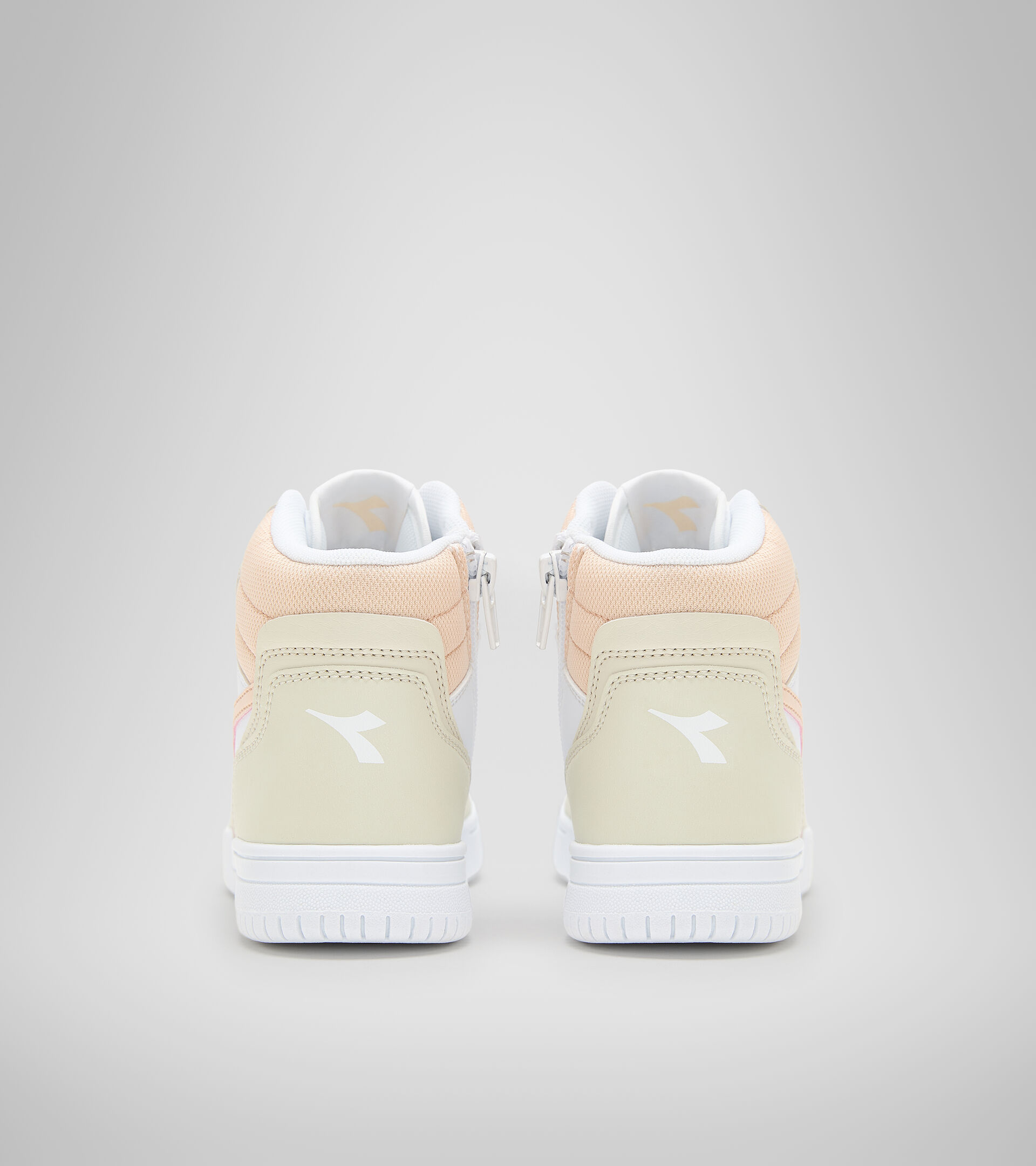 Sports shoes - Kids 4-8 years RAPTOR MID PS WHITE BONE/PASTEL ROSE TAN - Diadora