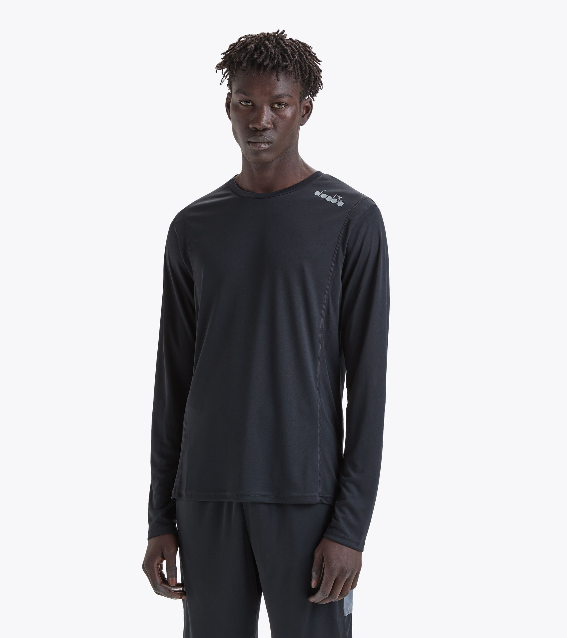 T-shirt da running - Uomo LS CORE TEE NERO - Diadora