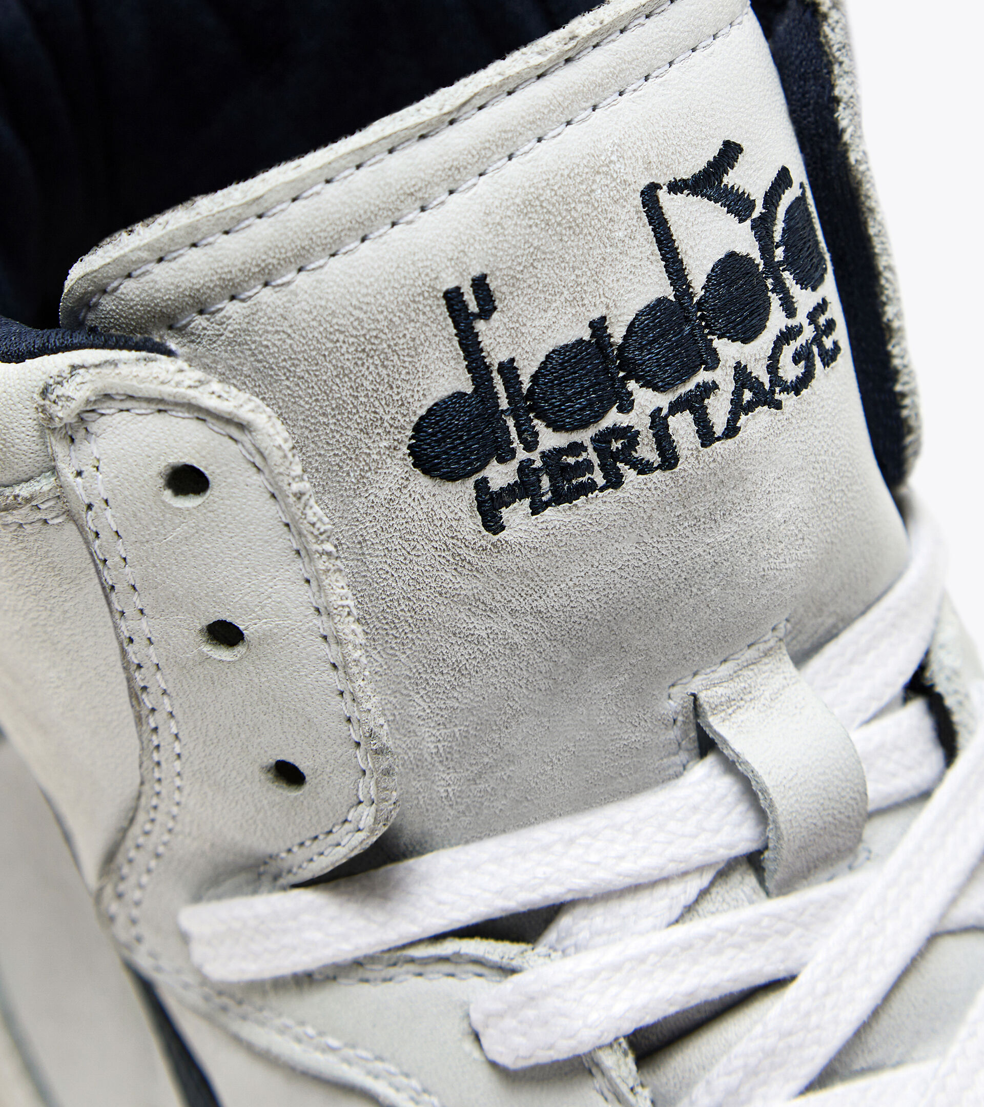 Heritage shoes - Unisex MI BASKET USED WHITE/BLUE CORSAIR - Diadora