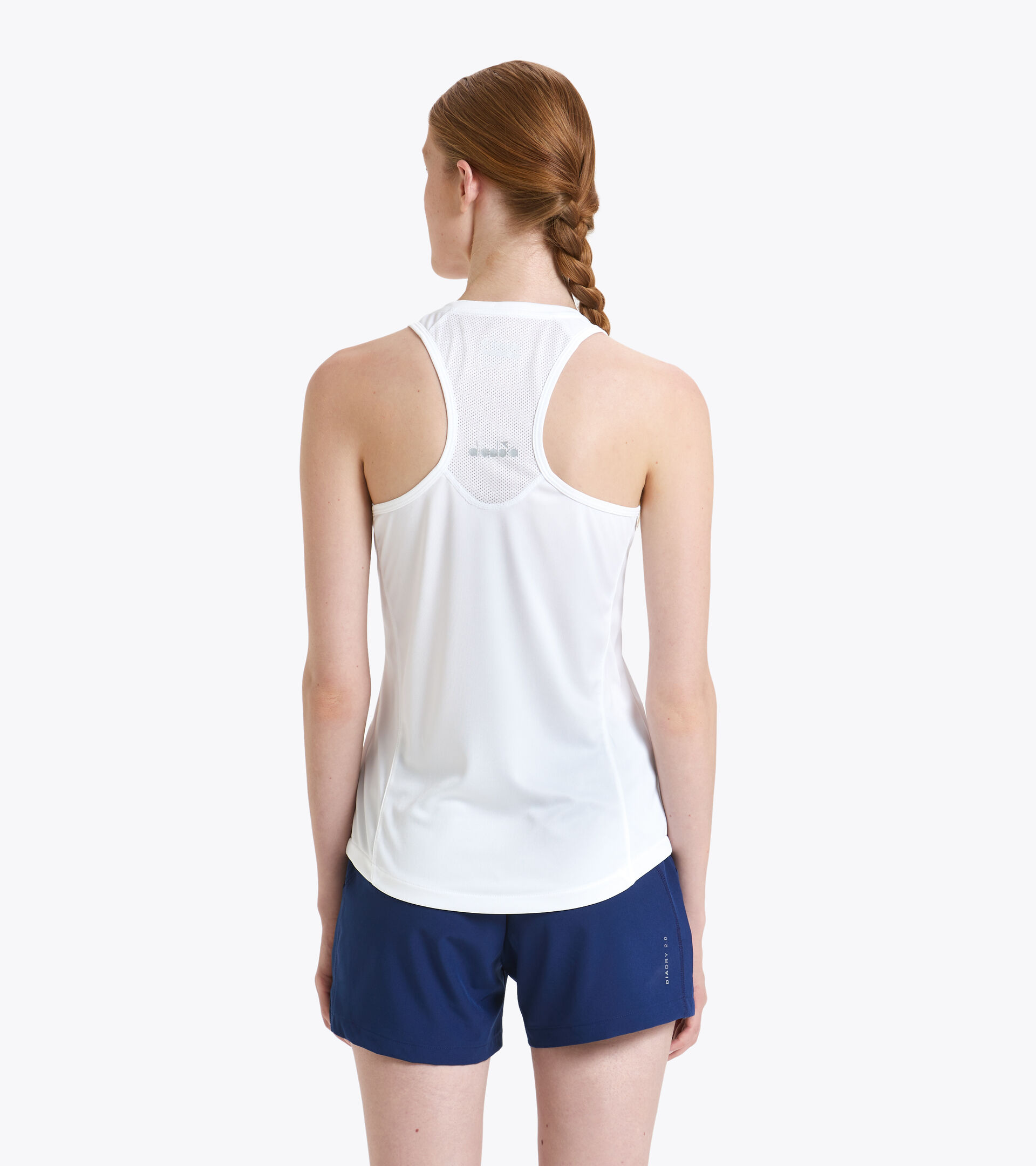 Haut sans manches de tennis pour Femme L. TANK COURT BLANC VIF - Diadora