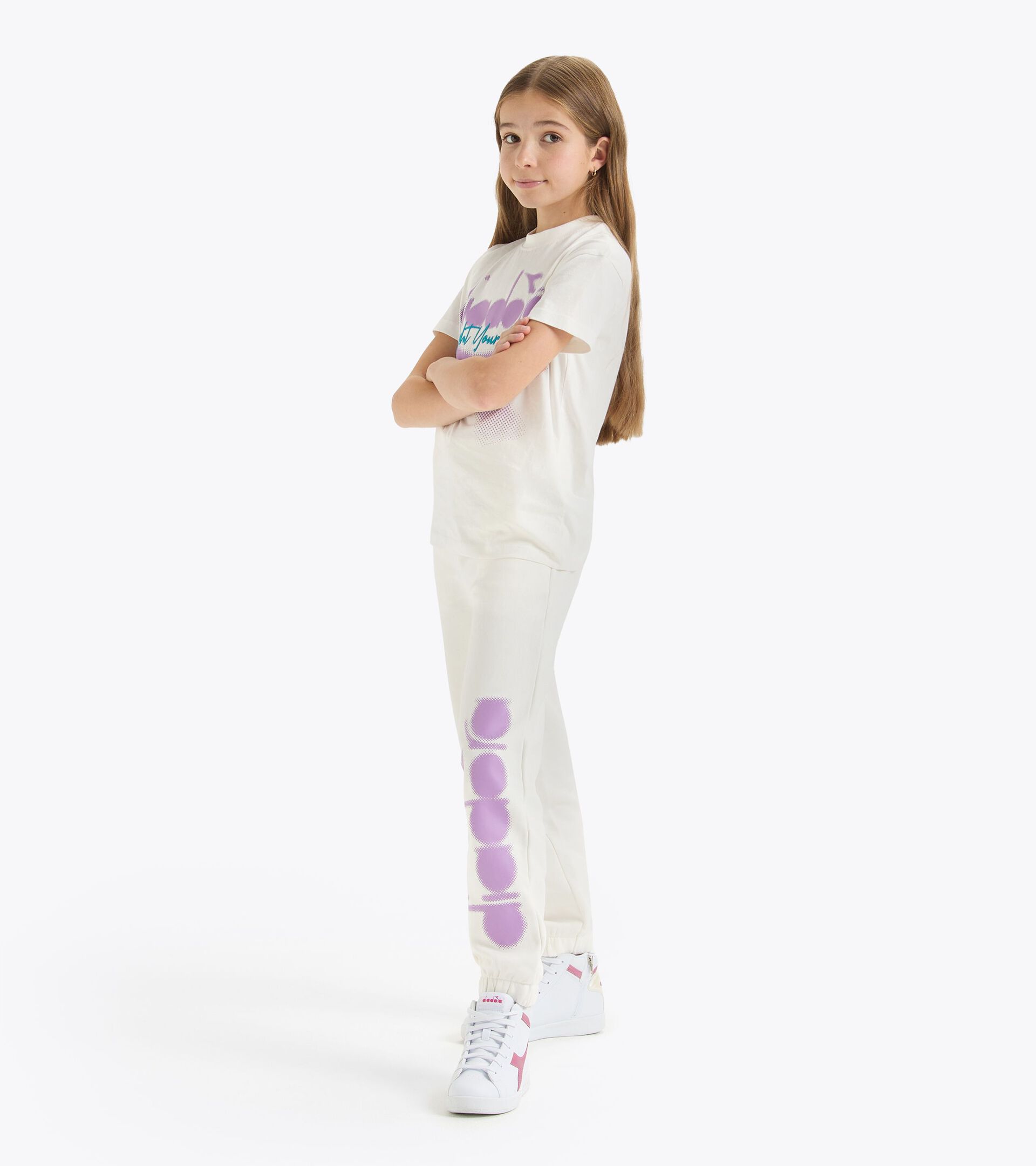 Jogger - Fille
 JG.JOGGER PANT LOGO PIXEL CREME NUAGE - Diadora