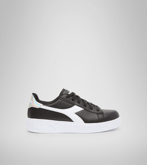 Sports shoes - Youth 8-16 years GAME STEP GS BLACK /WHITE - Diadora