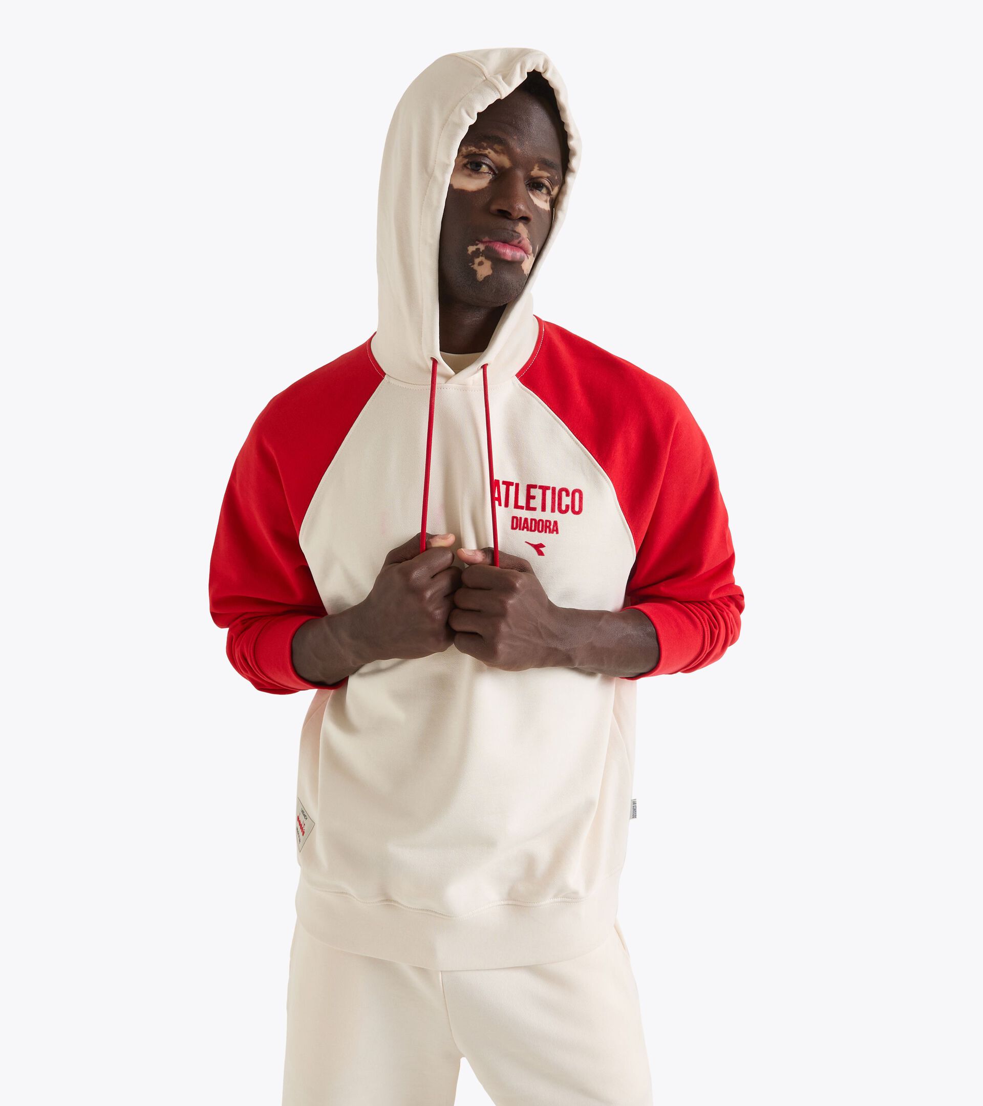 Legacy hoodie - Made in Italy - All-gender HOODIE LEGACY WHITE ALYSSUM - Diadora