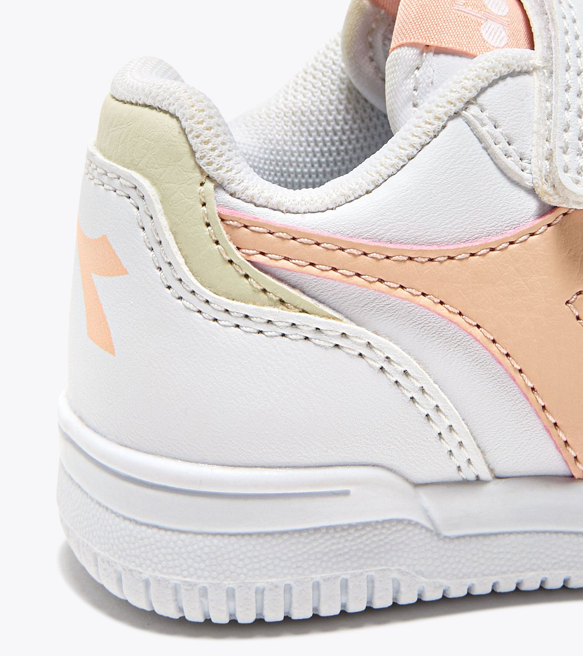 Sports shoes - Toddlers 1-4 years RAPTOR LOW TD WHITE/PEACH PARFAIT - Diadora