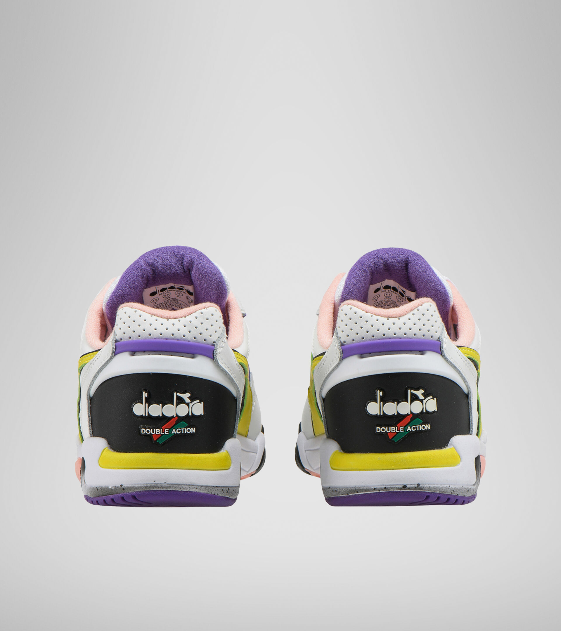 Double Action technology trainer - Women REBOUND ACE WN WHITE/YELLOW/BLACK - Diadora