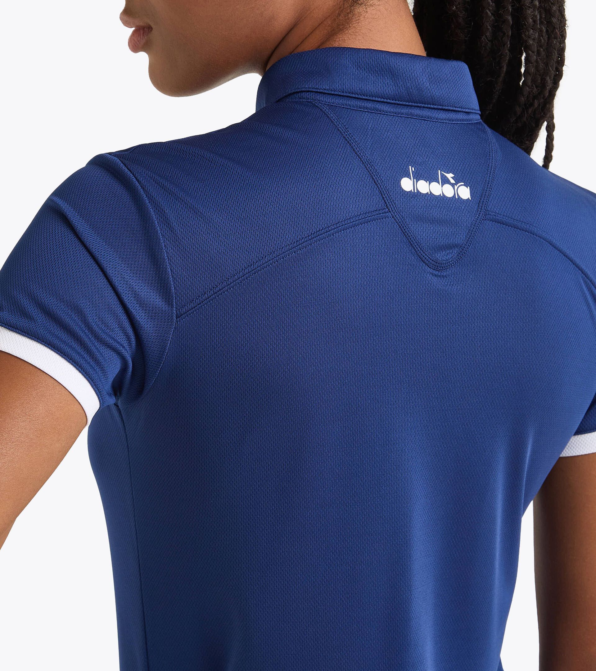 Polo de tennis - Femme L. POLO COURT BLEU DOMAINE - Diadora