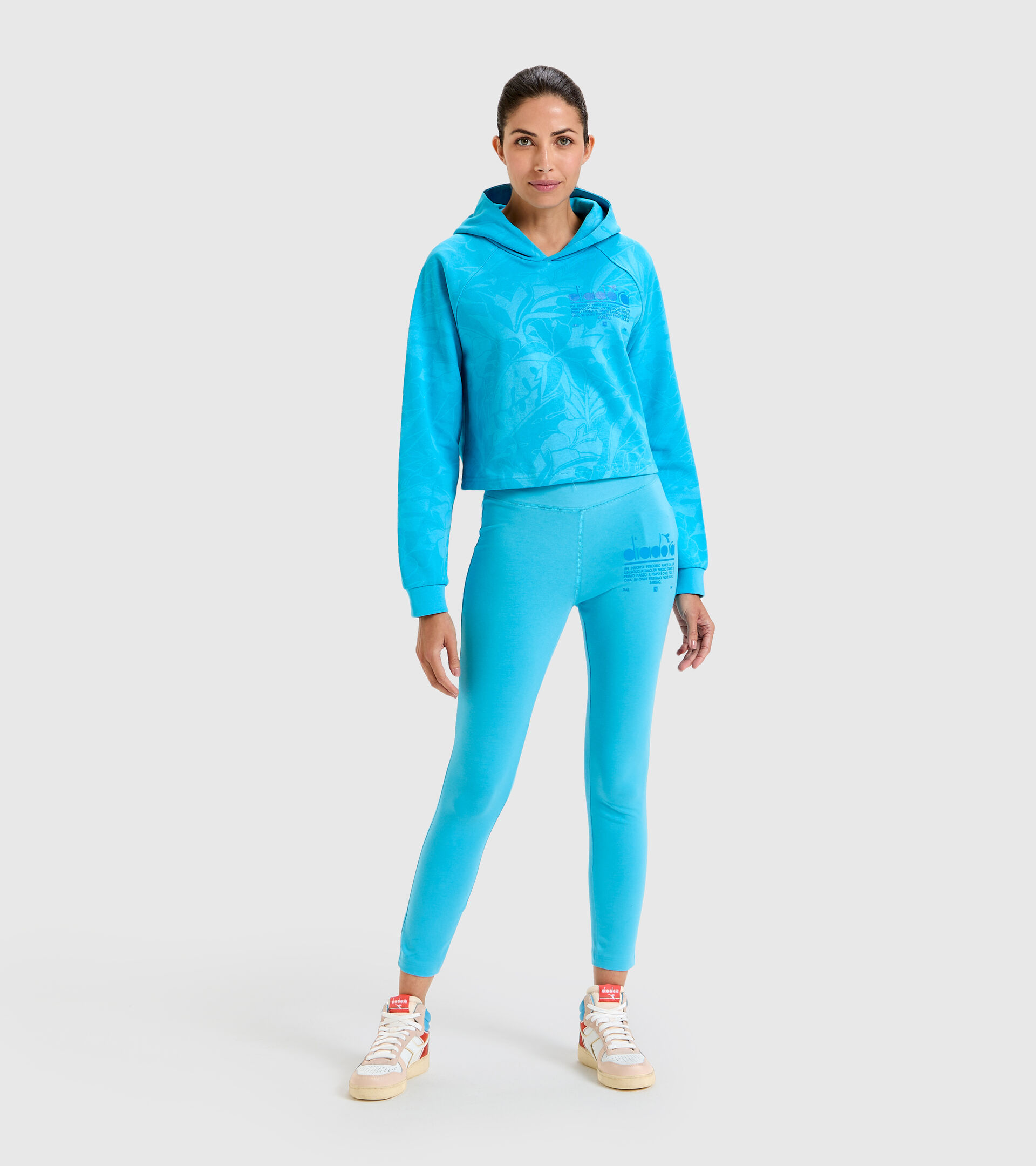 Stretch-Leggings - Damen L. LEGGINGS MANIFESTO WASSERMANN BLAU - Diadora