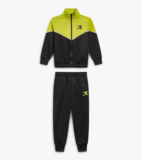 JB. TRACKSUIT FZ LOGO, BLACK Tracksuit - Boy JB. TRACKSUIT FZ LOGO BLACK - Diadora