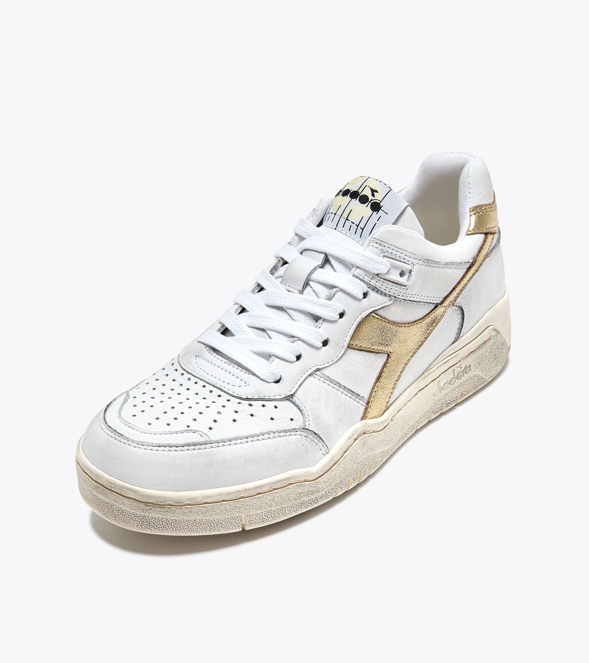 Heritage leather sneaker - Women’s B.560 LAMINATED WN WHITE - Diadora