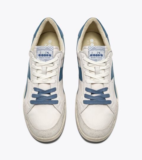 Sneaker Heritage in pelle - Per ogni genere PRESTIGE USED WHITE/BLUE SHADOW - Diadora