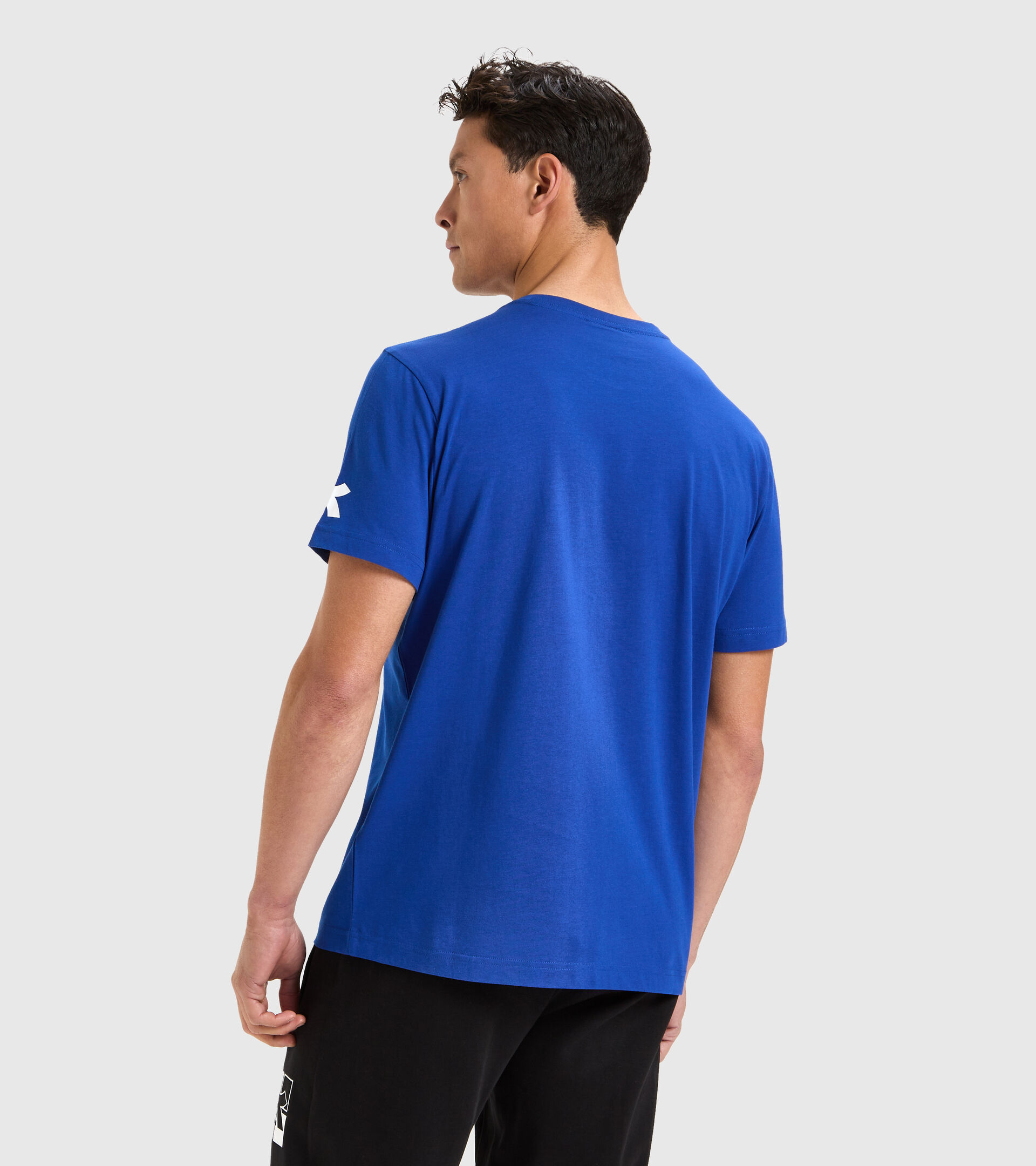 Cotton T-shirt - Men T-SHIRT SS TWIST TRUE BLUE - Diadora