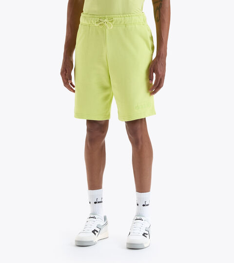 Cotton sweatpants - Gender neutral BERMUDA SPW LOGO DARK LIME GREEN - Diadora